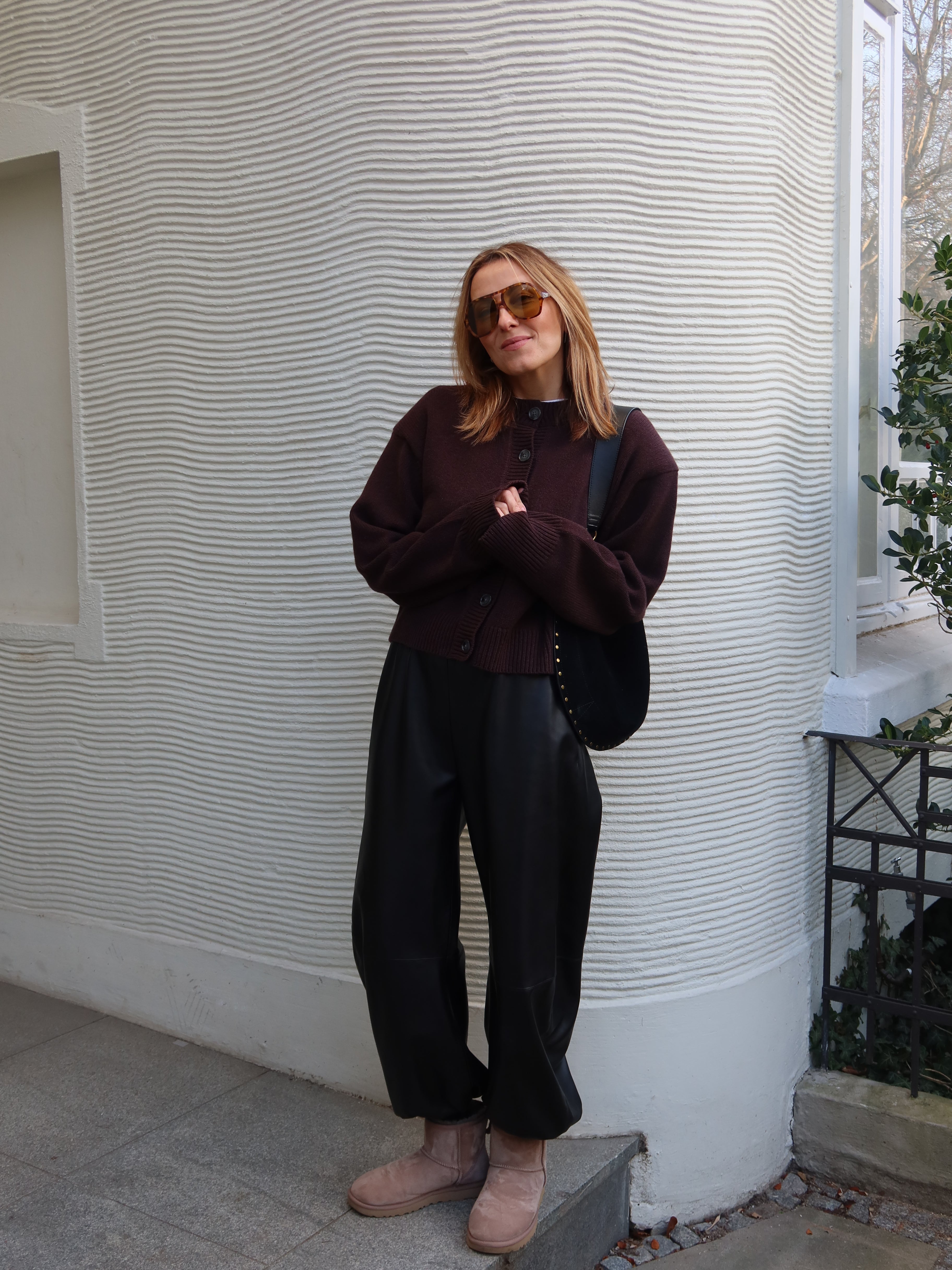 KATE CARDIGAN aubergine