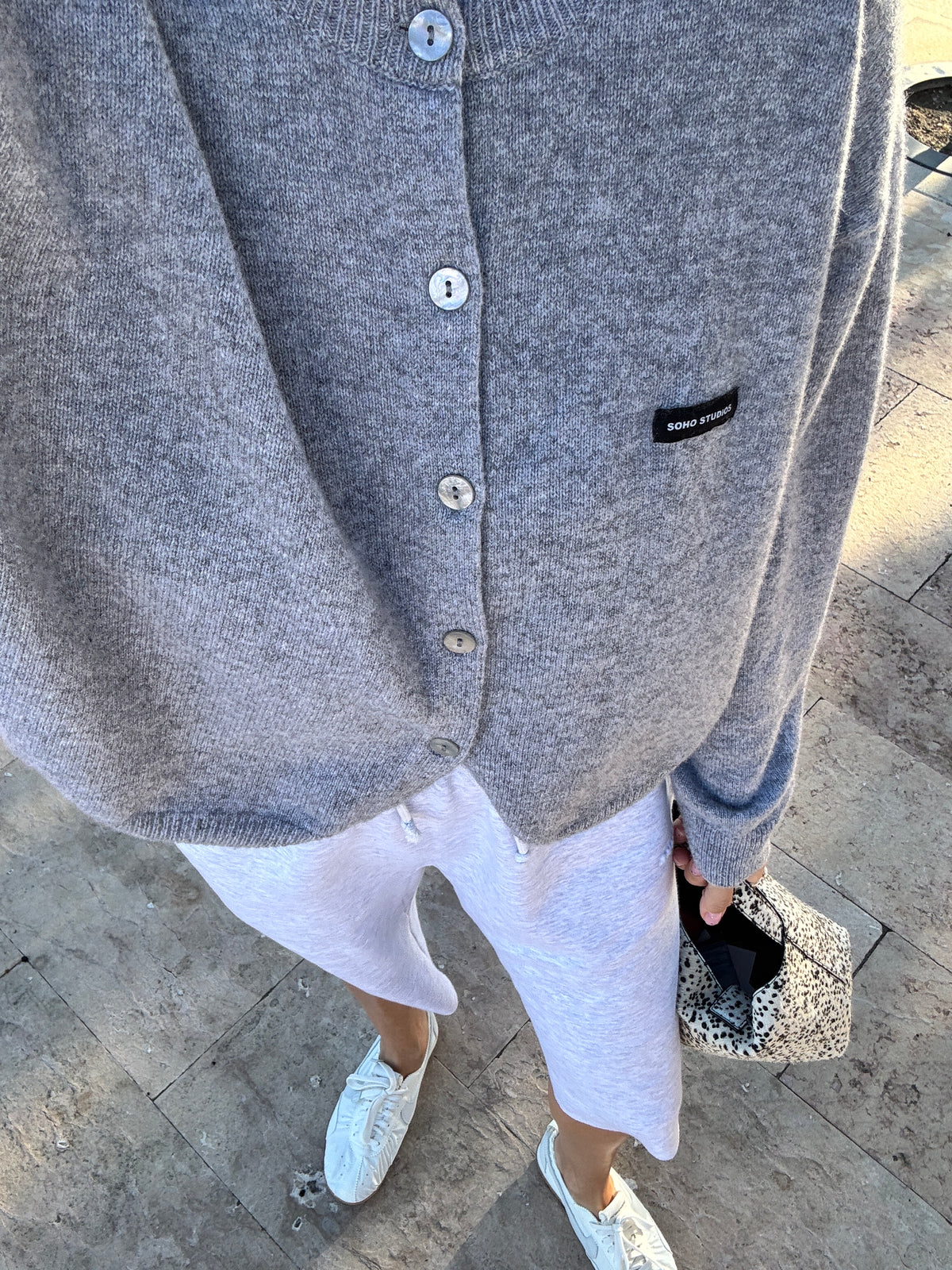 ZOE CARDIGAN light grey melange