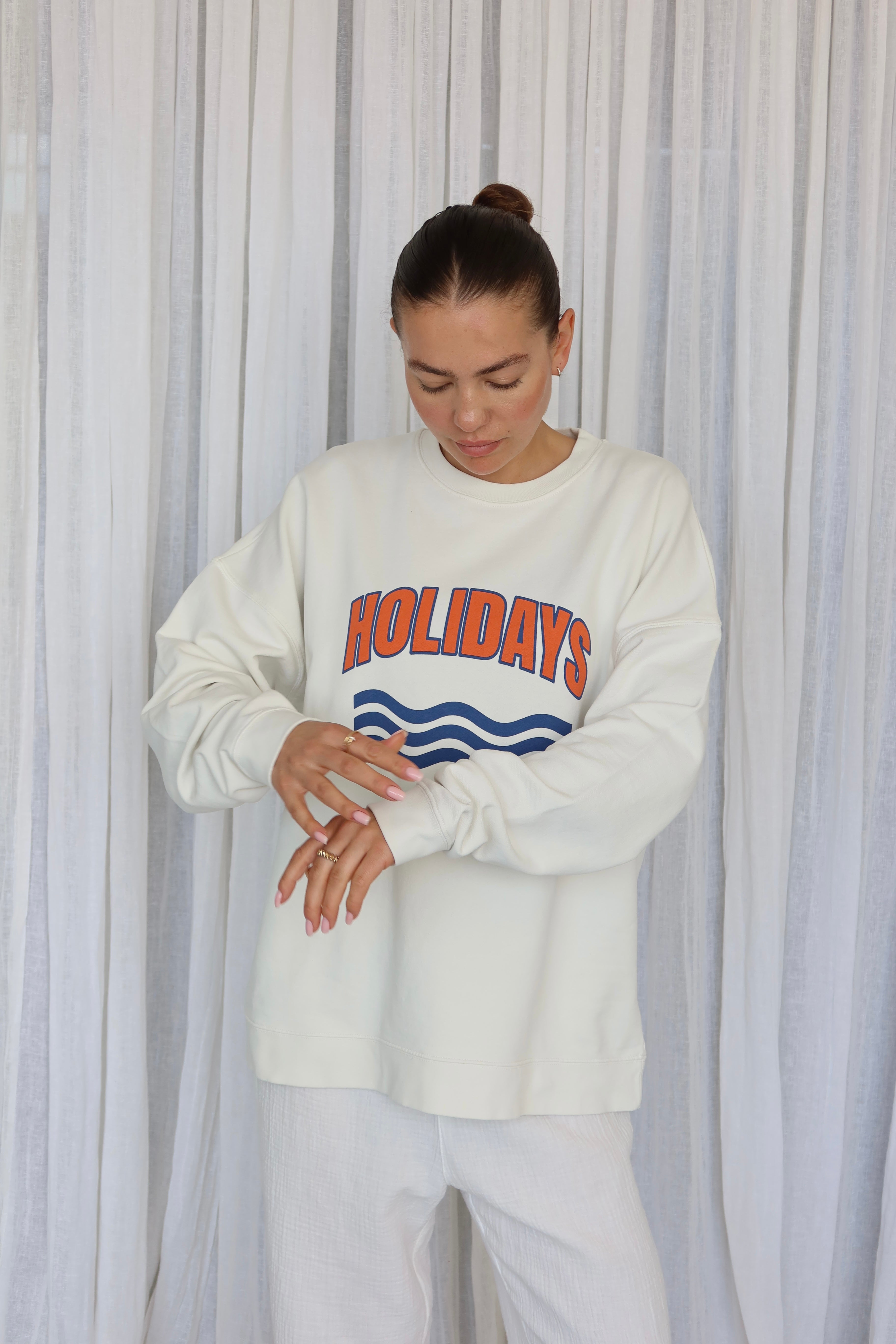 HOLIDAYS SWEATSHIRT OFFWHITE