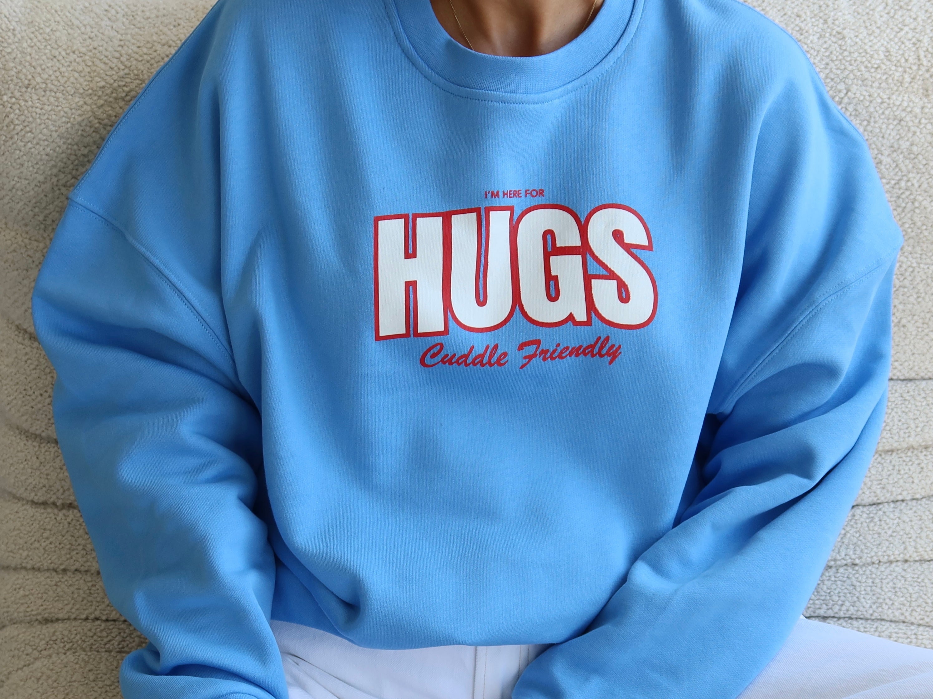 HUGS SWEATSHIRT POOL BLUE