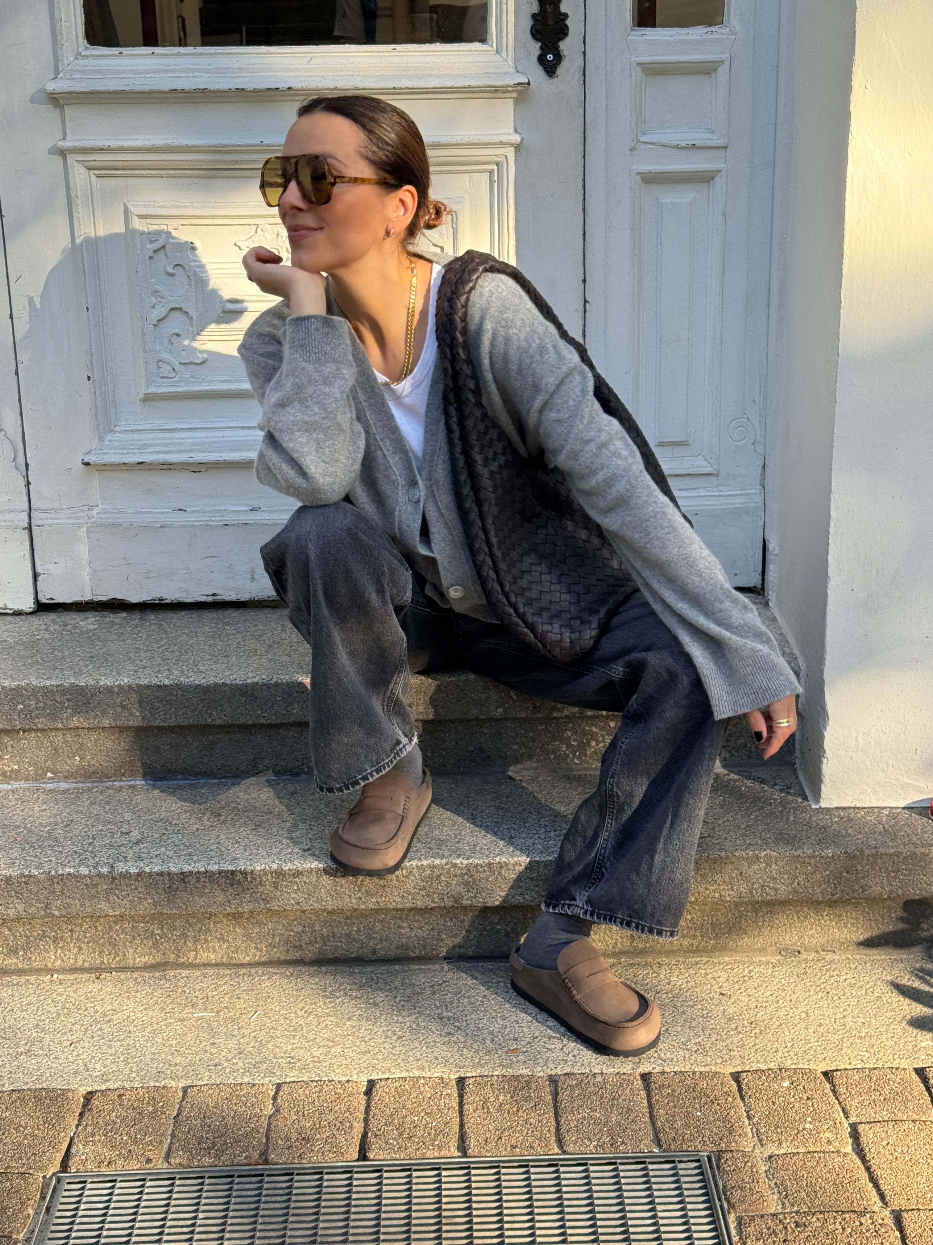 SOHO STUDIOS NORA CARDIGAN grey melange