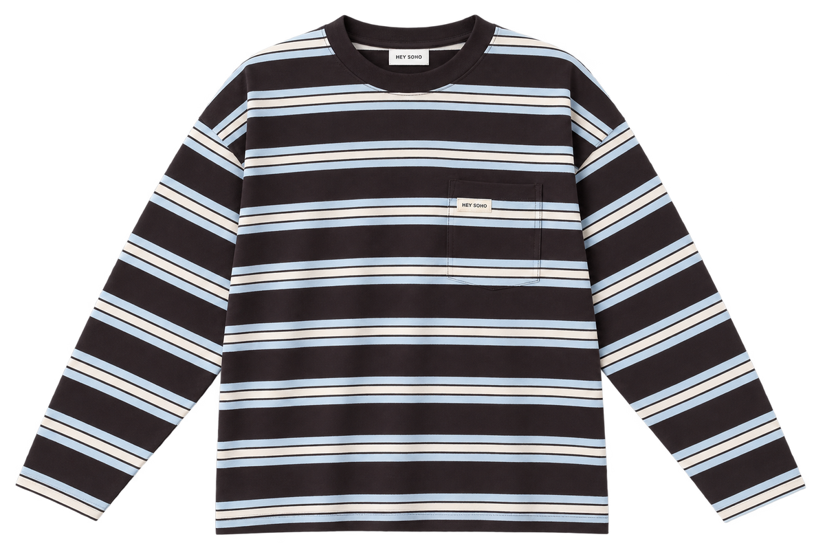 STRIPED LONGSLEEVE COFFEE
