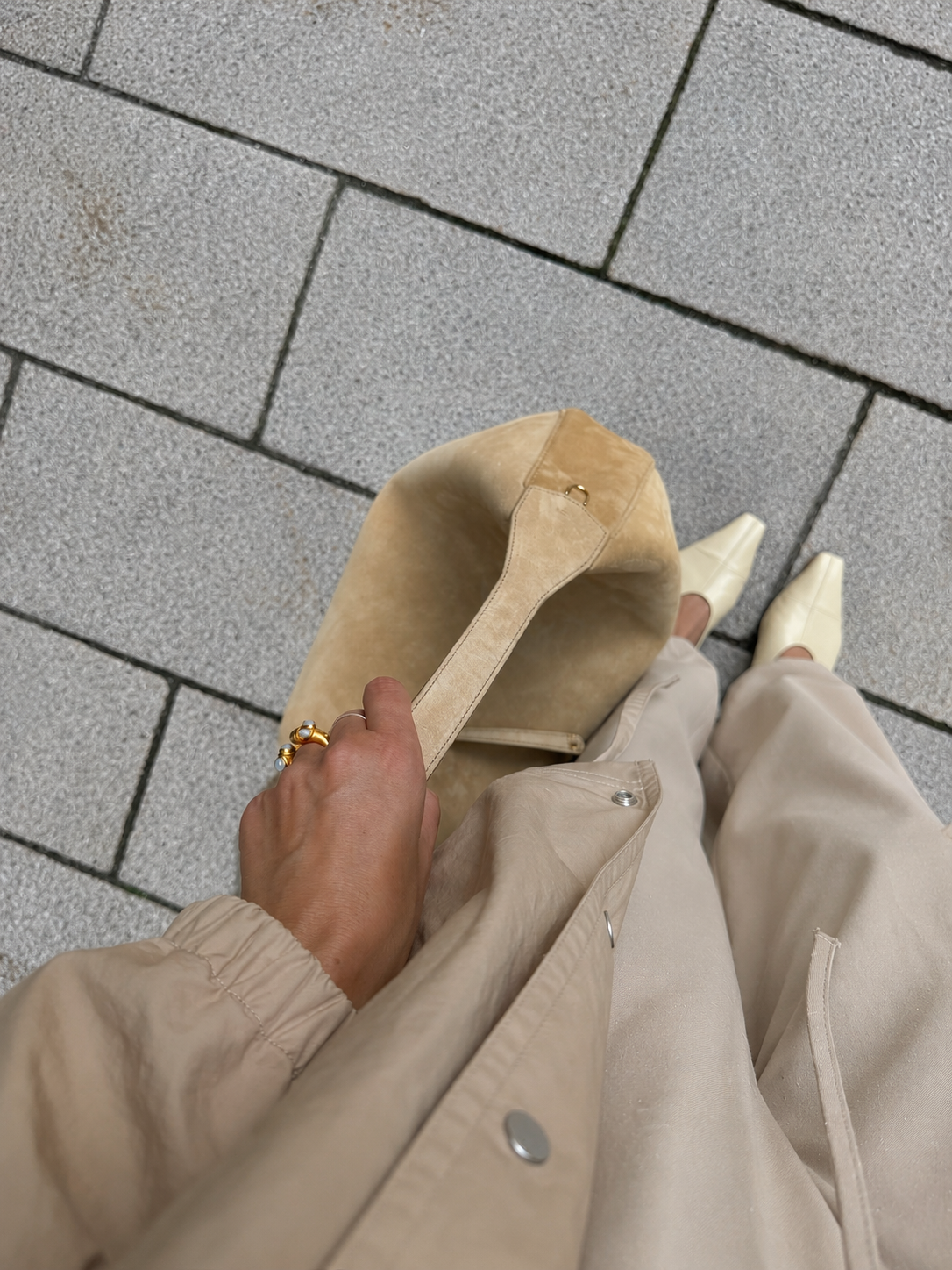 SOHO STUDIOS AYDA BARREL PANTS beige