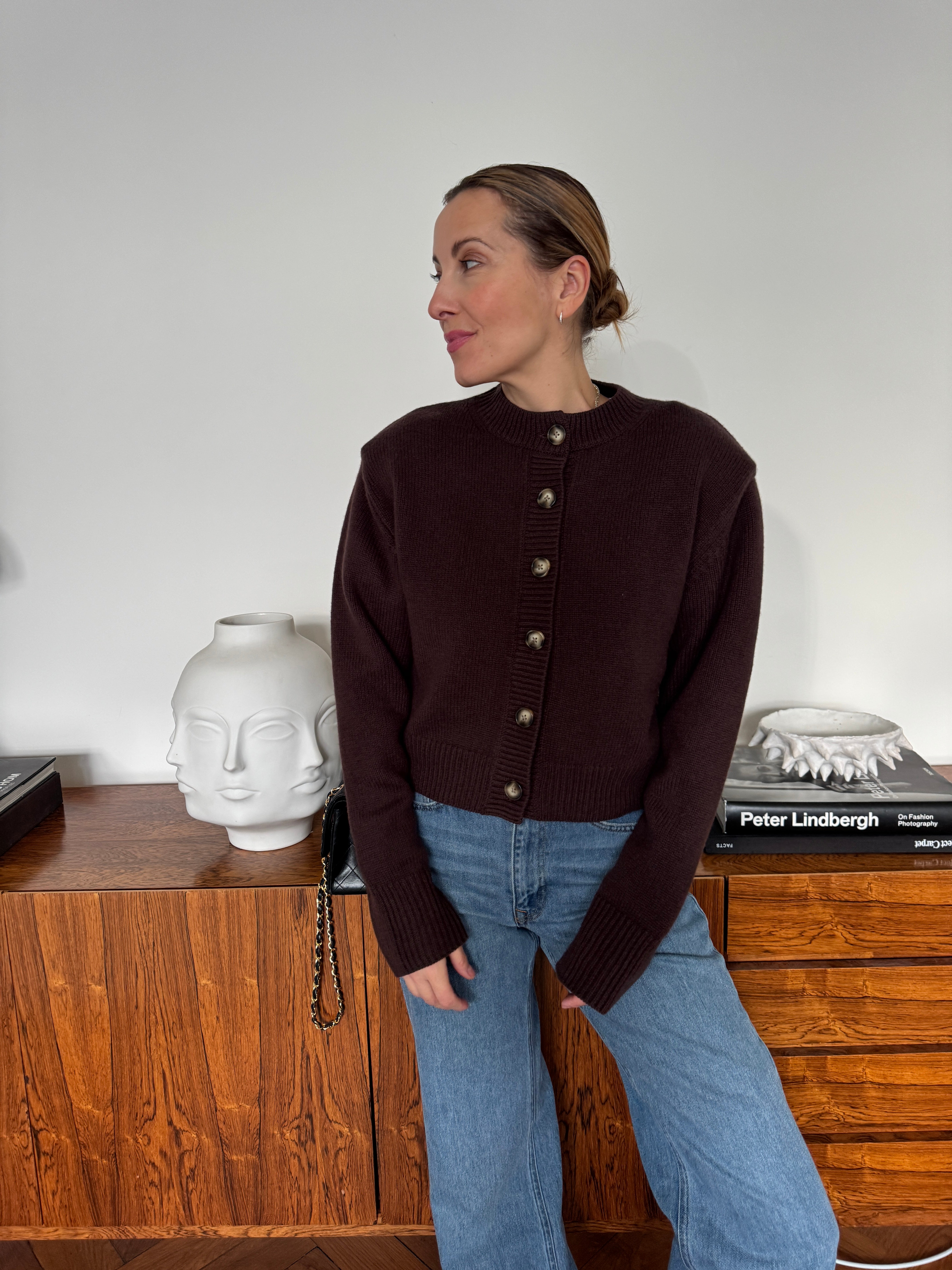 KATE CARDIGAN aubergine