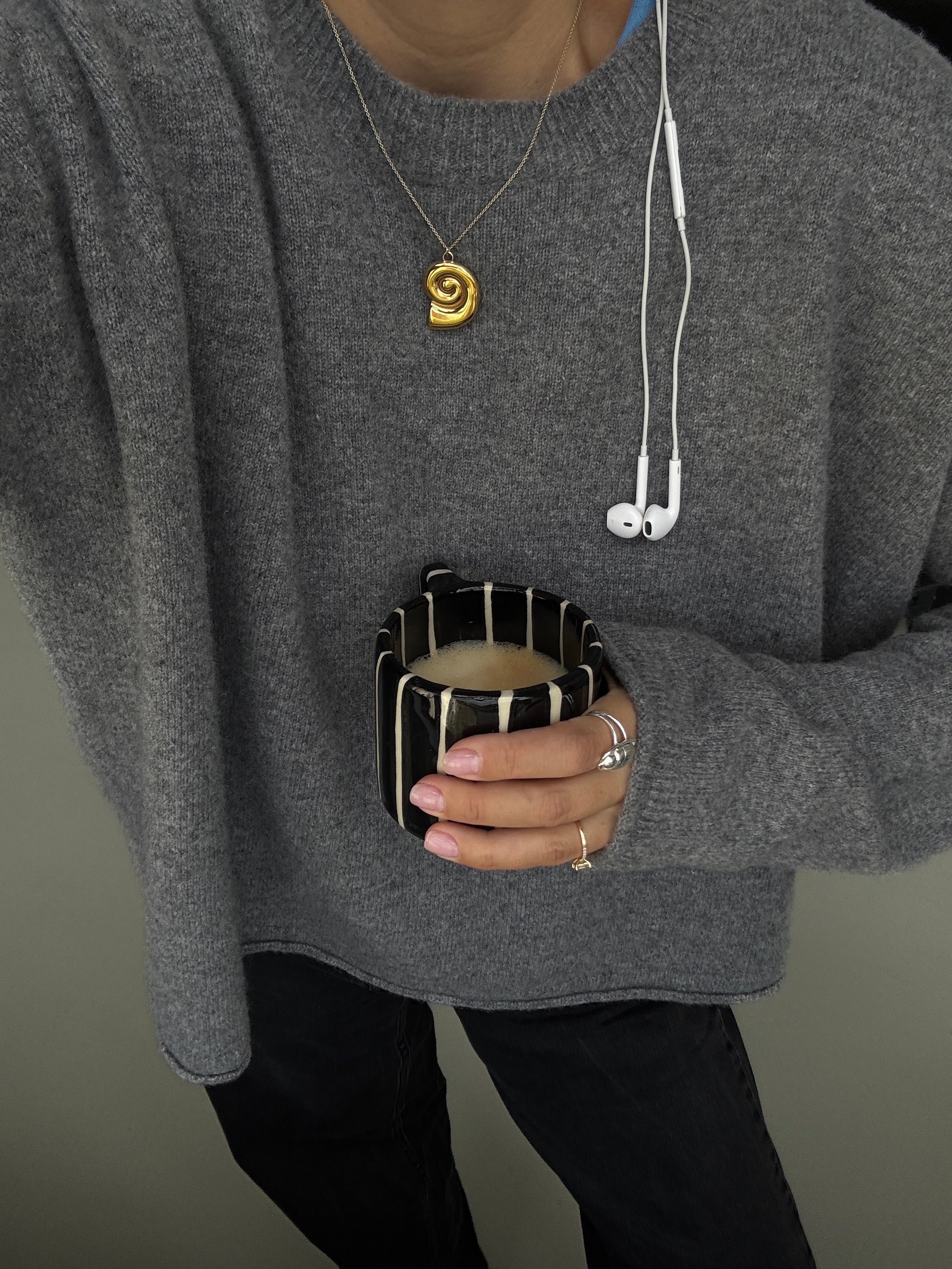 AMELIE CREWNECK grey melange