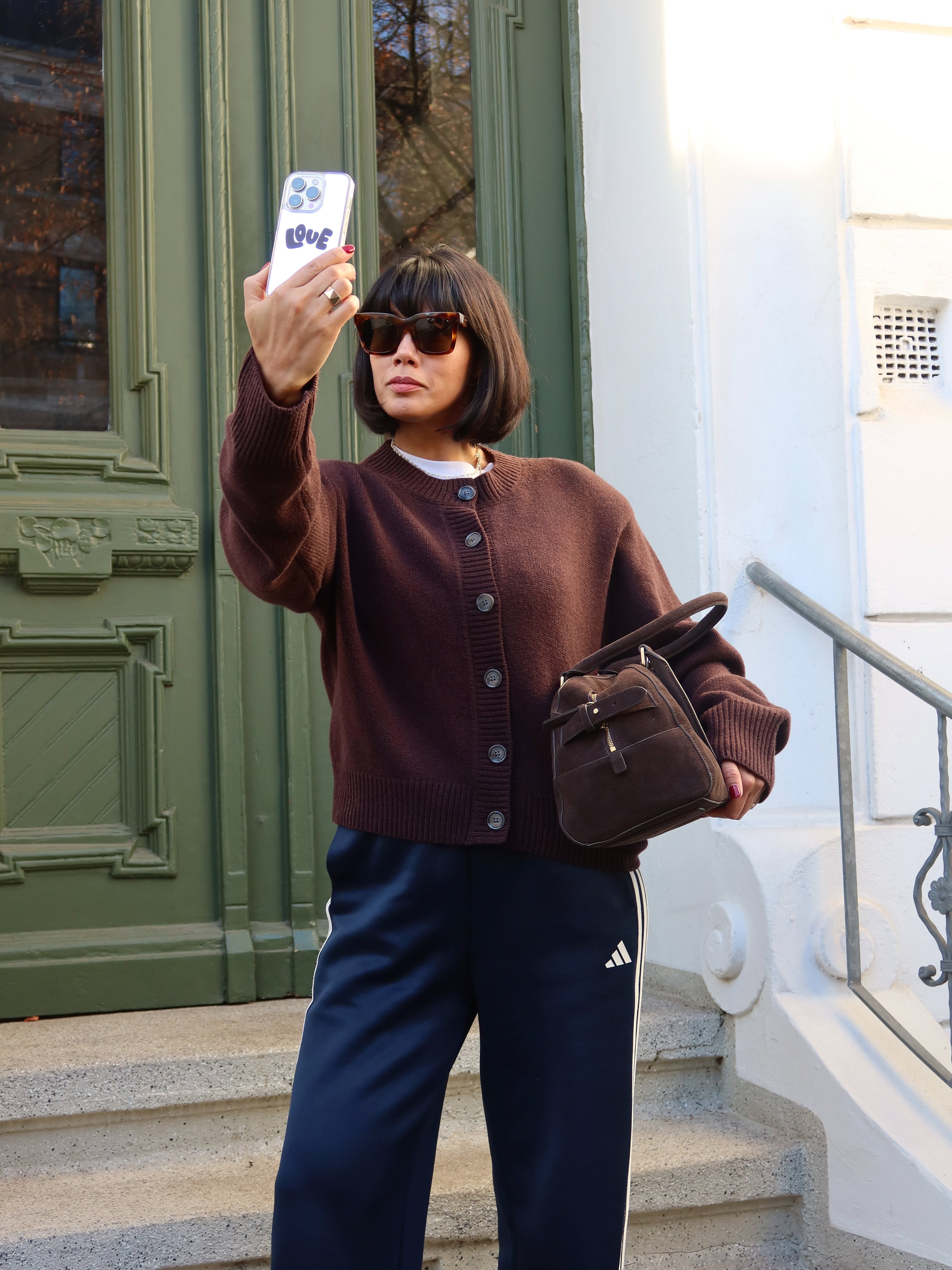 KATE CARDIGAN aubergine