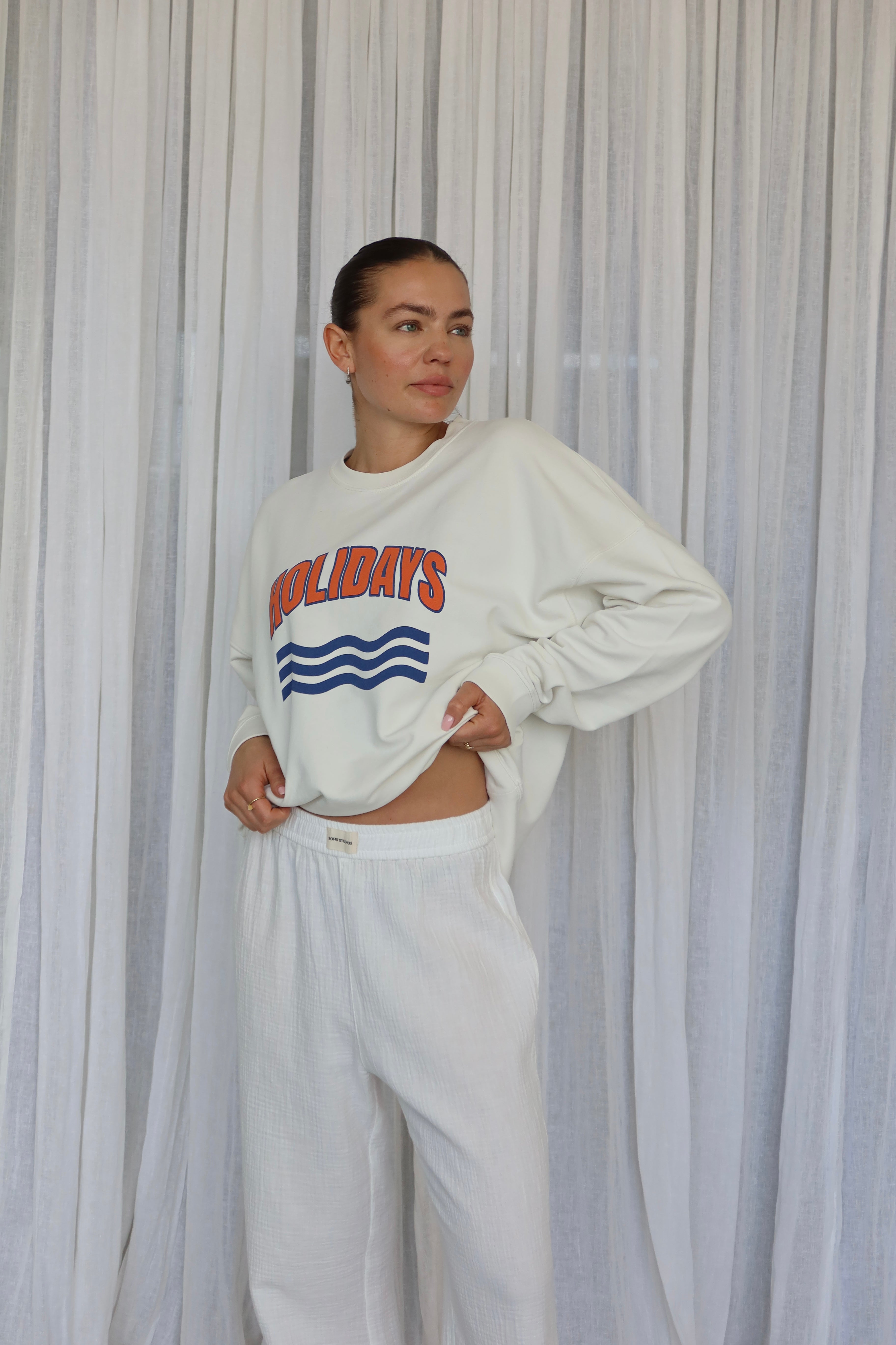 HOLIDAYS SWEATSHIRT OFFWHITE