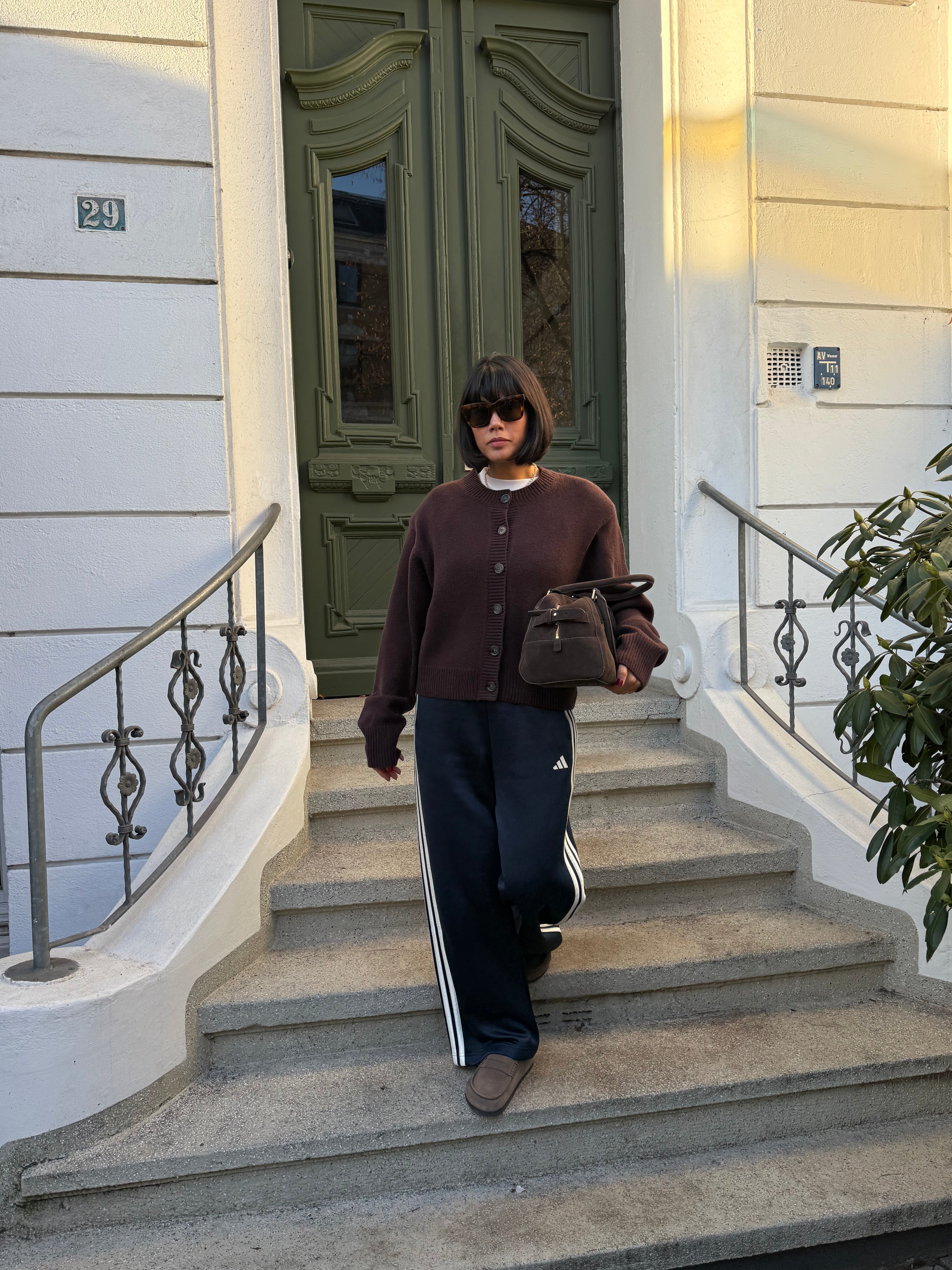 KATE CARDIGAN aubergine