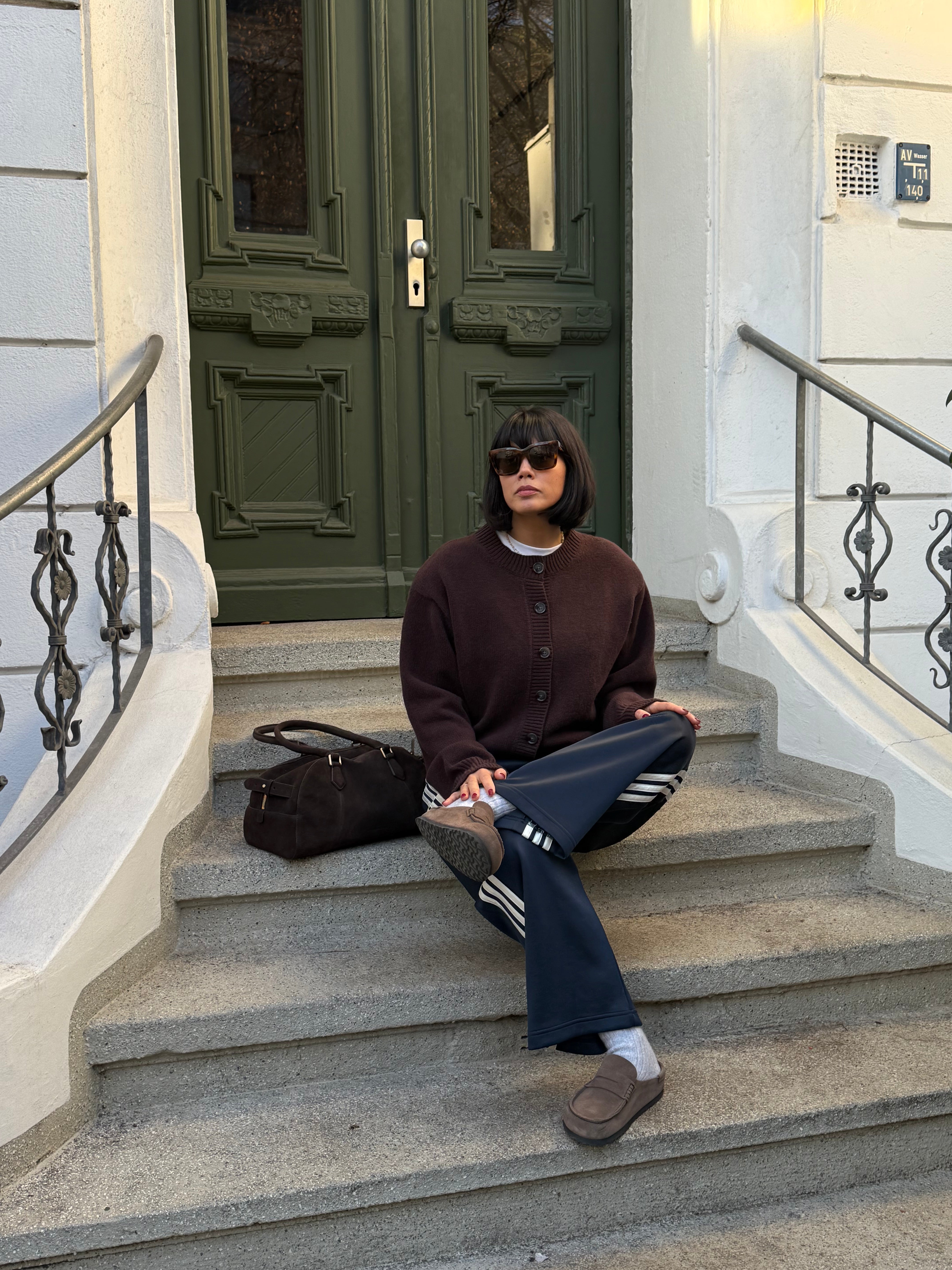 KATE CARDIGAN aubergine