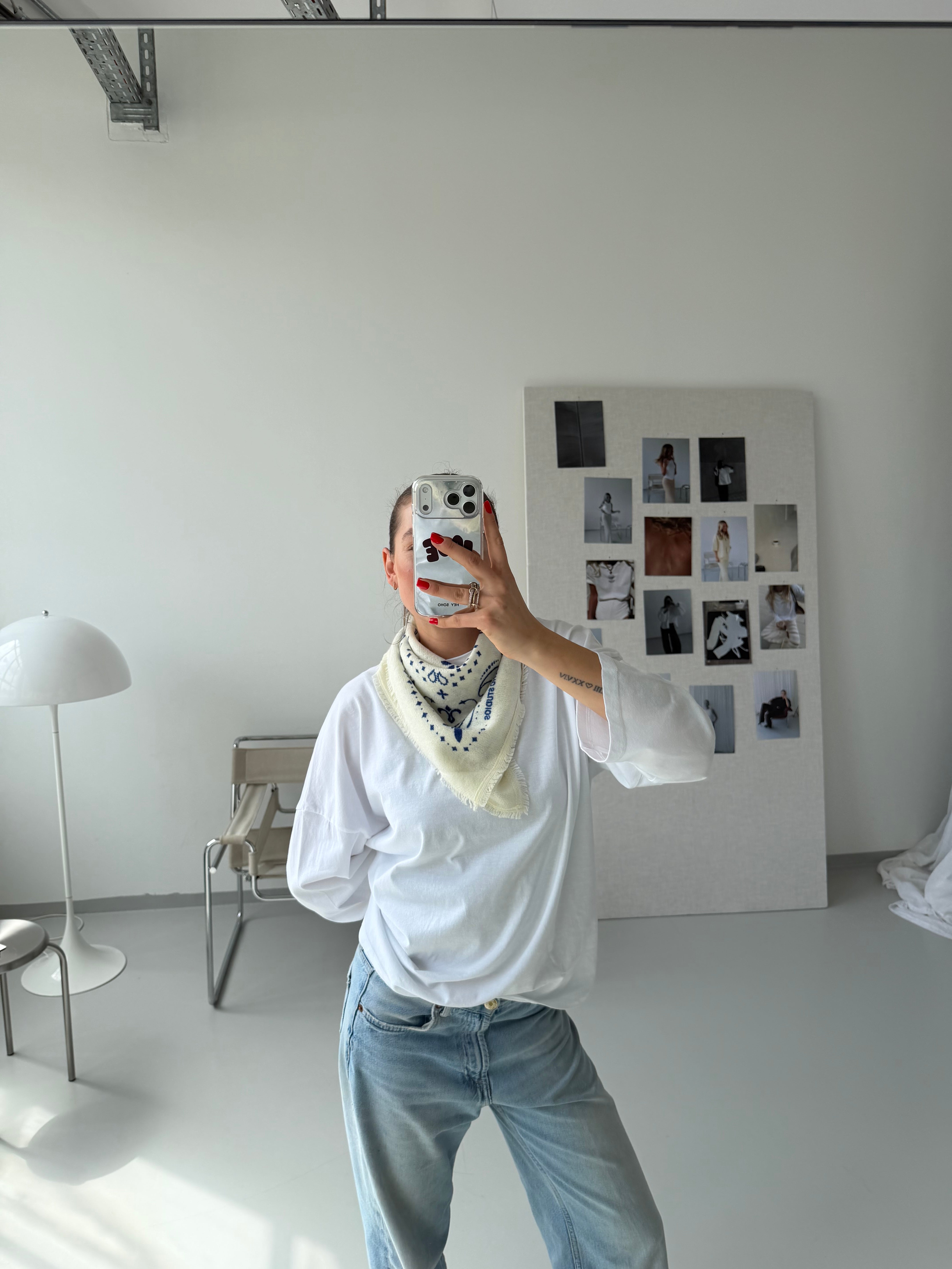 LARA SCARF MOZZARELLA