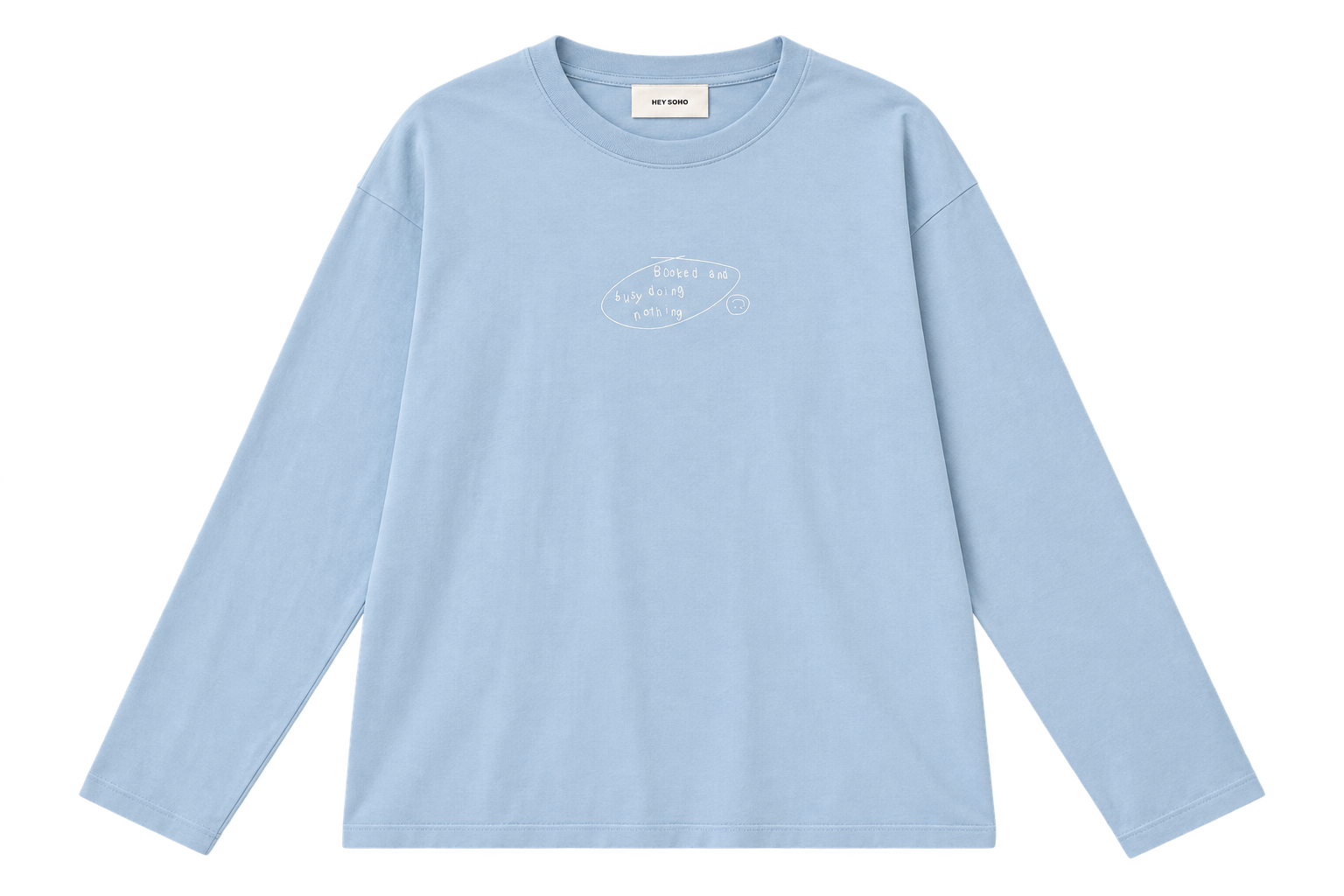 BOOKED & BUSY LONGSLEEVE AURA BLUE