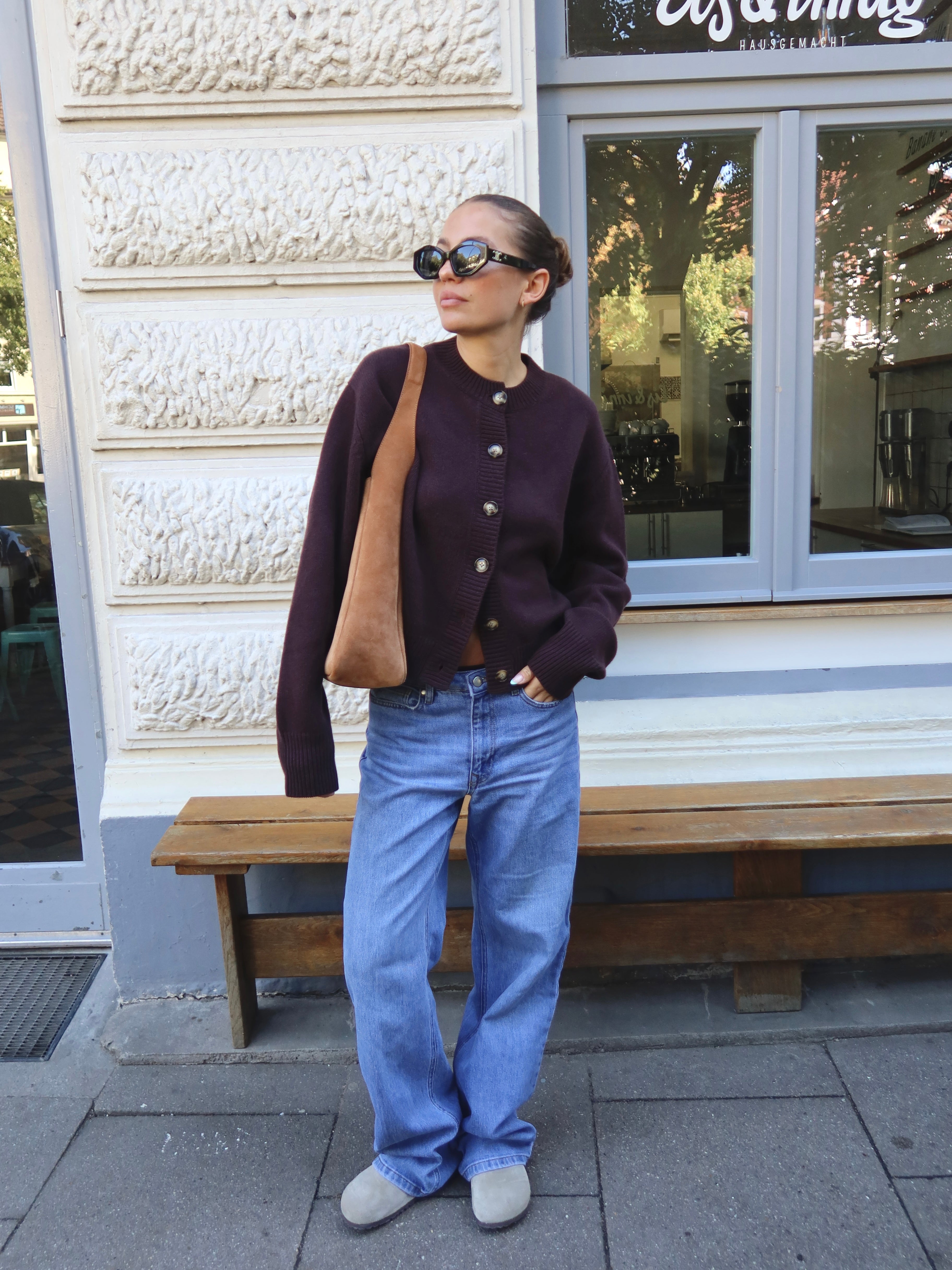 KATE CARDIGAN aubergine