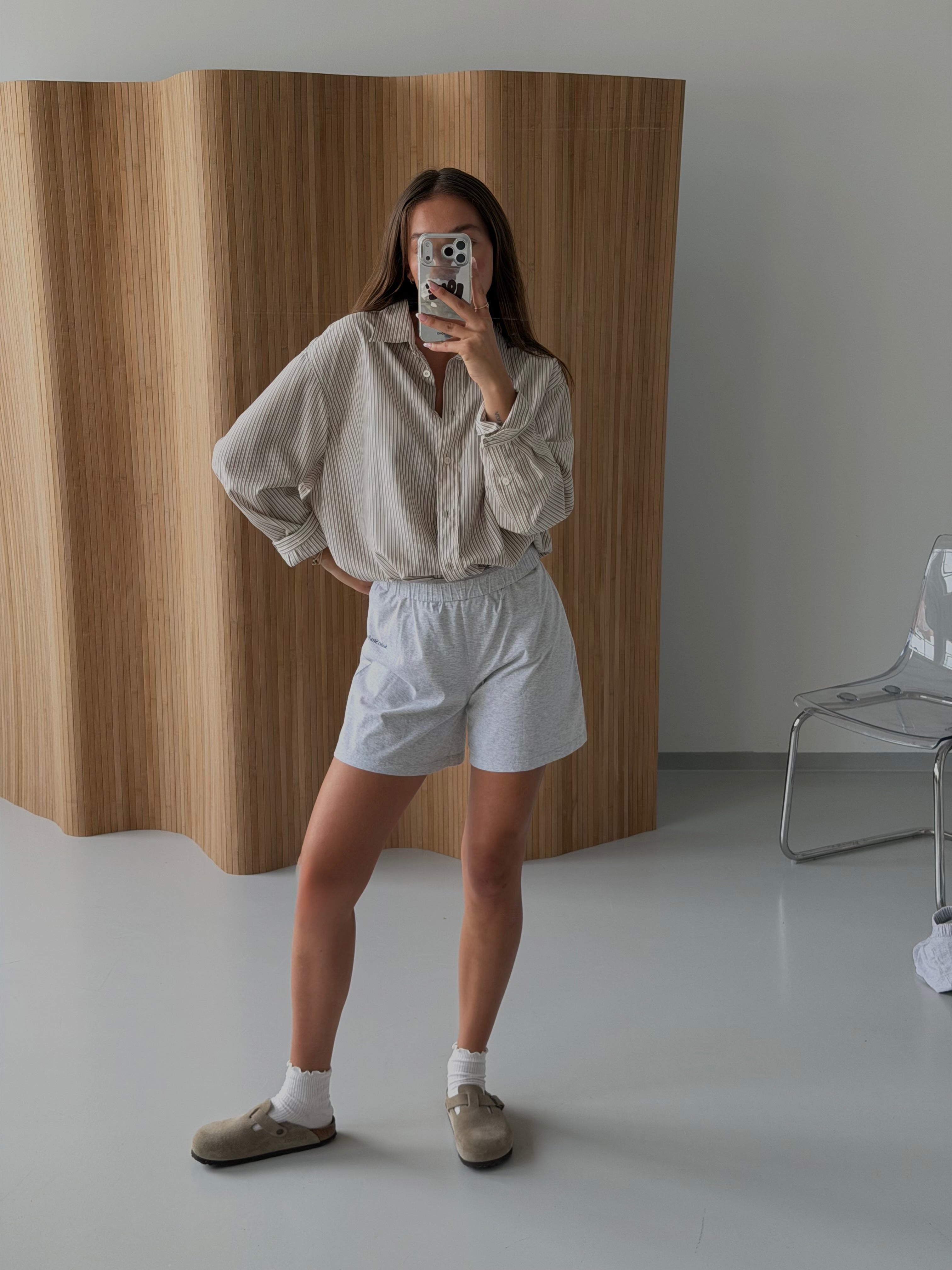 SOHO STUDIOS LIGHT JERSEY SHORTS light grey melange