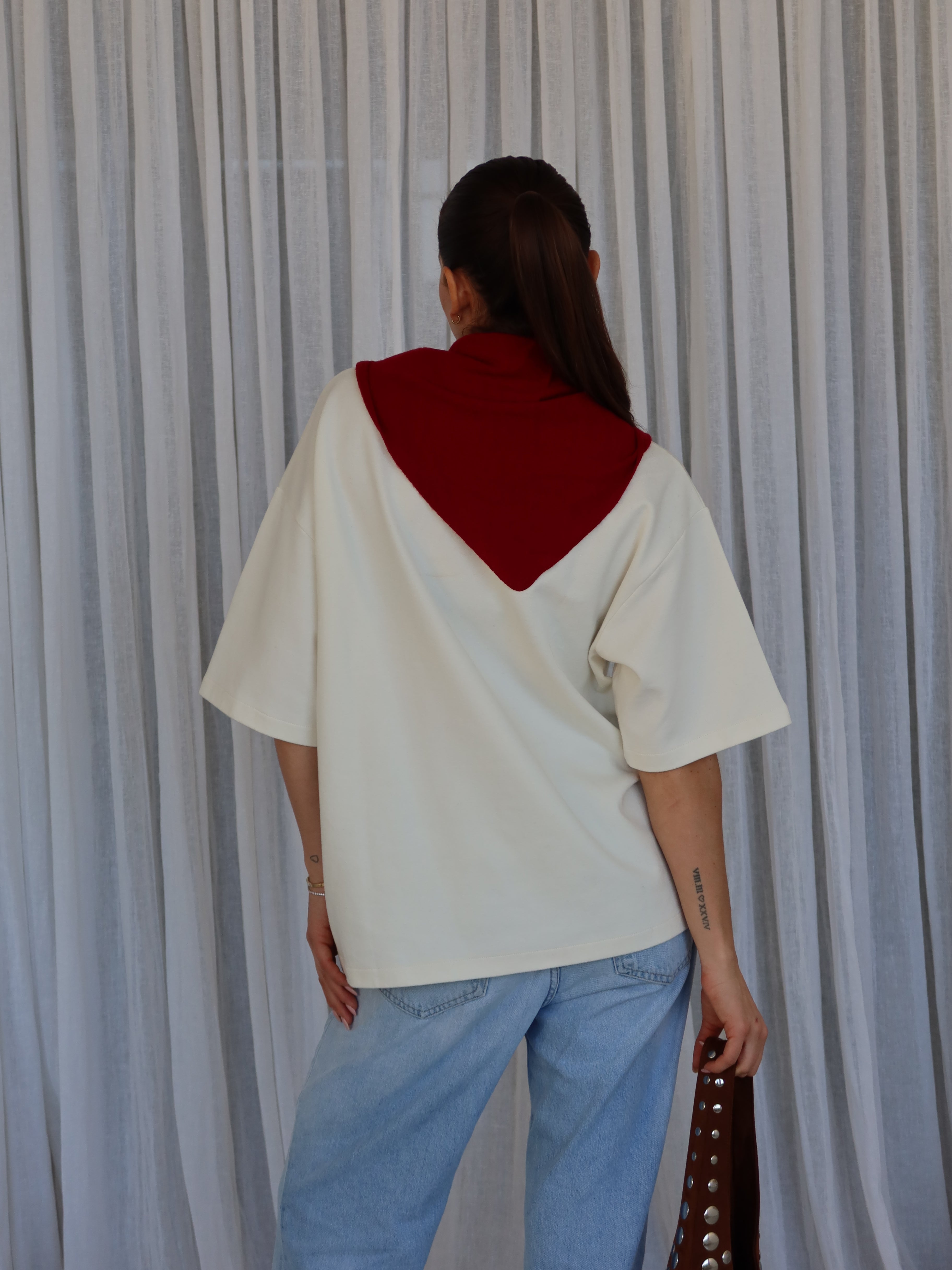 LOUISA CASHMERE SCARF red