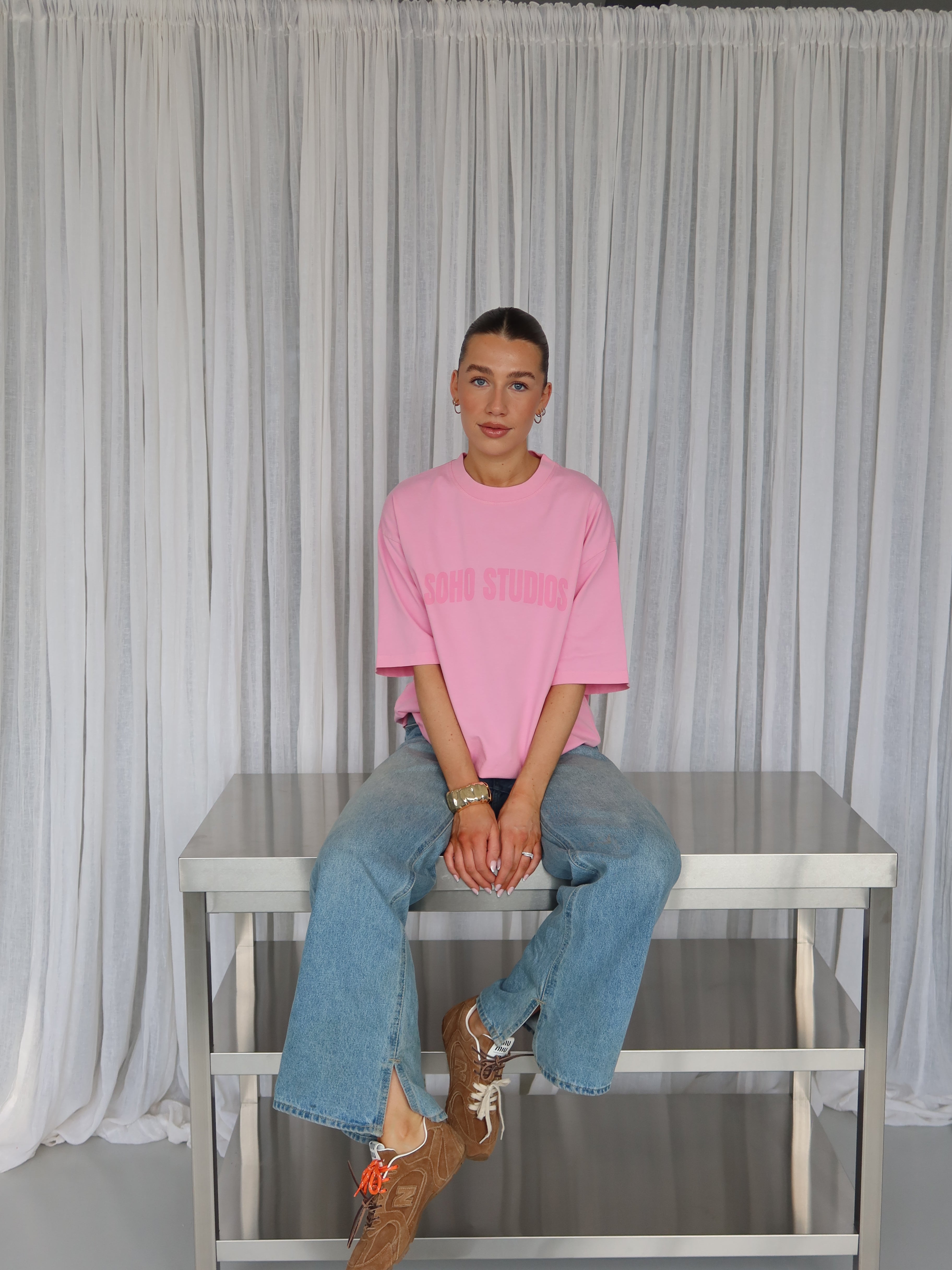 SOHO STUDIOS LOGO T-Shirt washed pink
