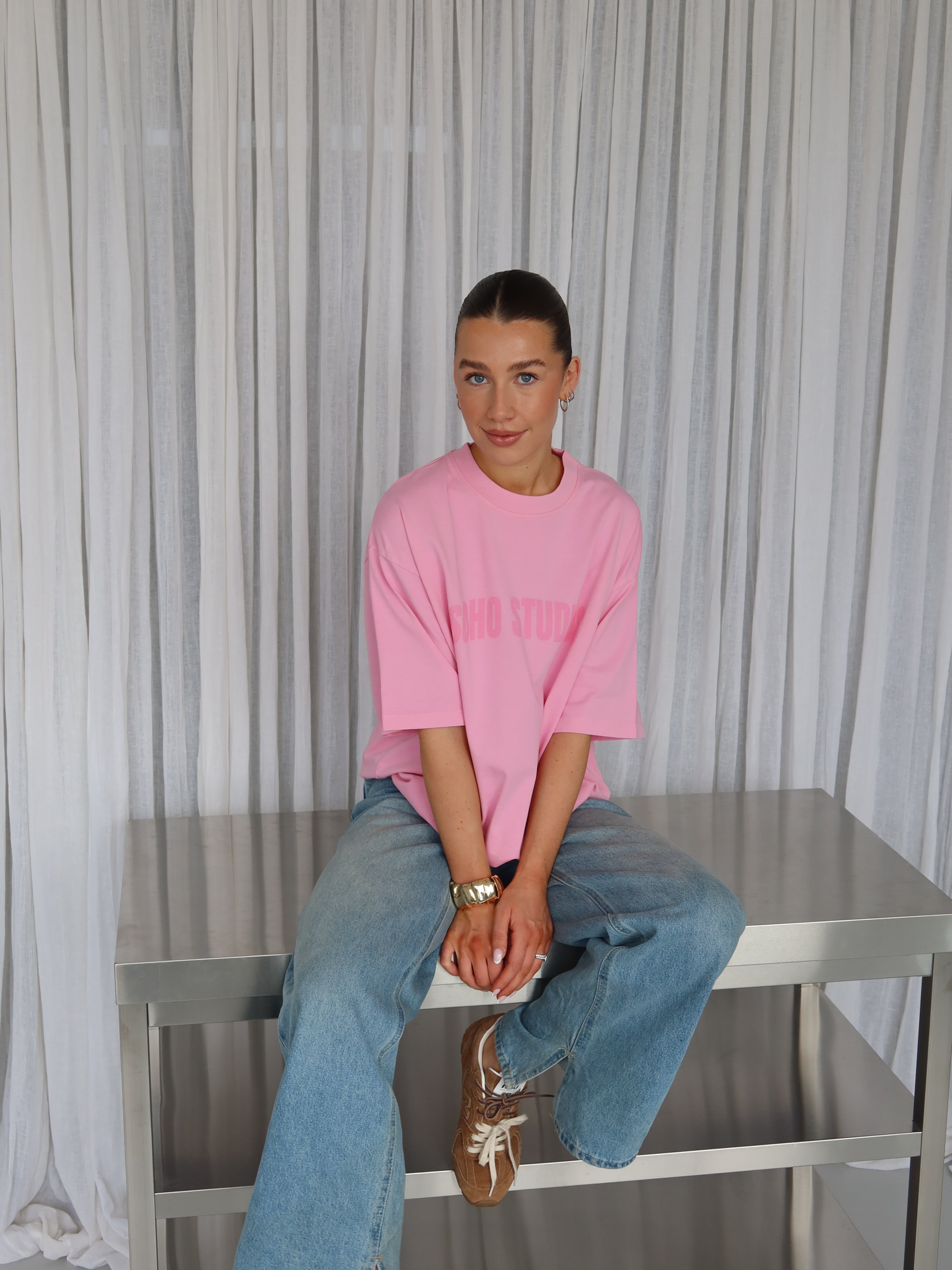 SOHO STUDIOS LOGO T-Shirt washed pink