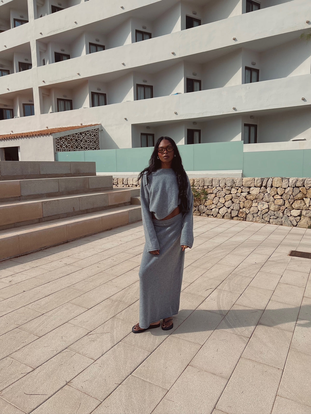 ANTONELLA SKIRT grey melange