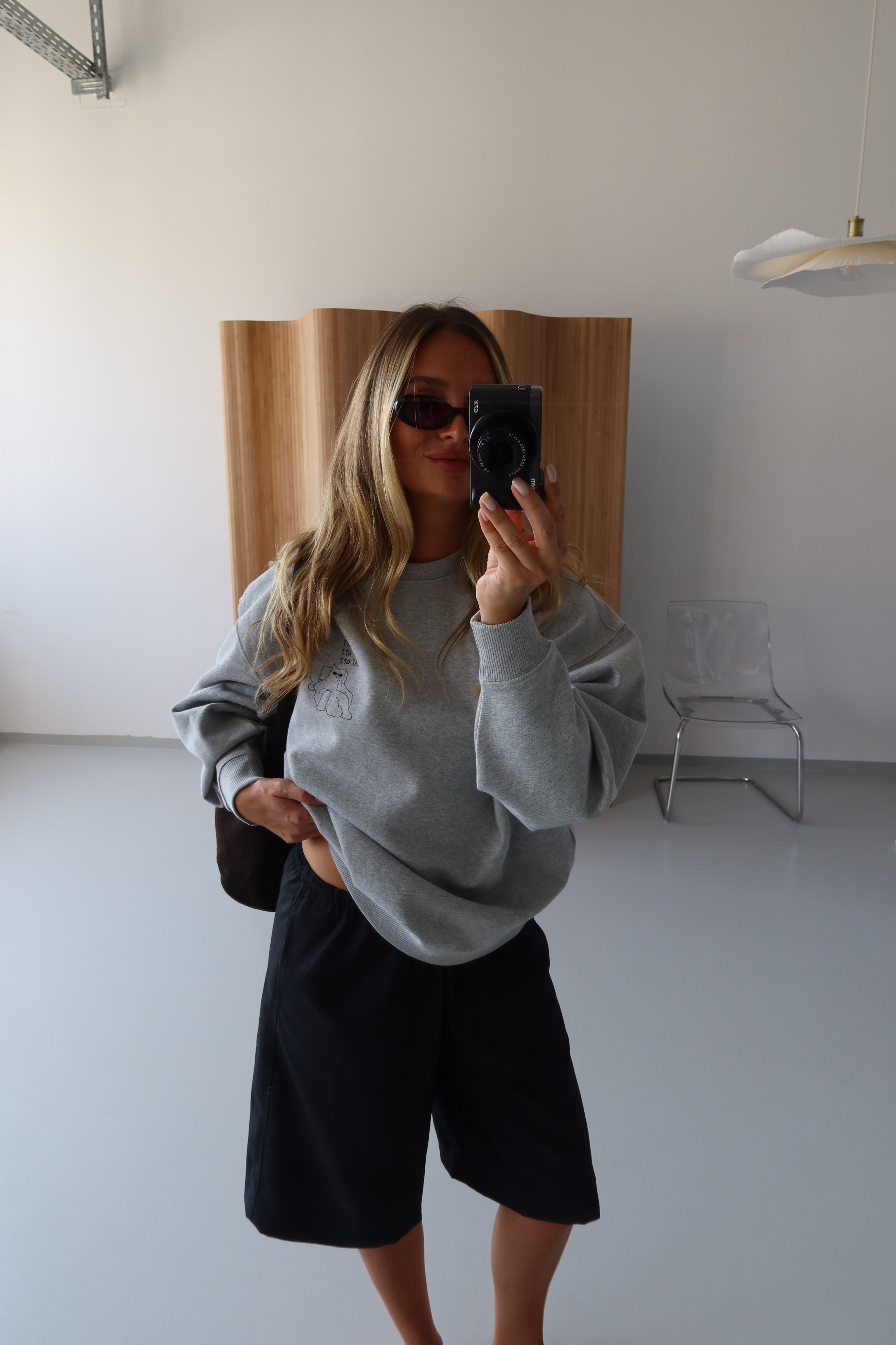 DAY OFF SWEATSHIRT GREY MELANGE