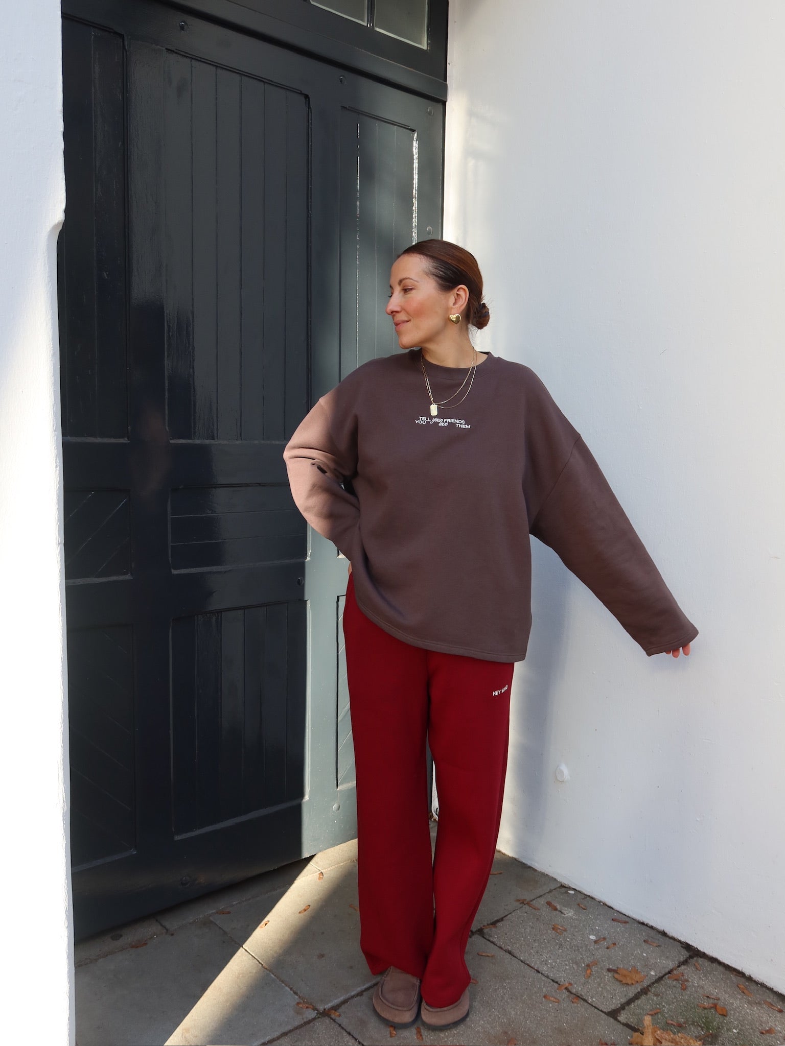 TELL YOUR FRIENDS Sweatshirt coffee I offwhite