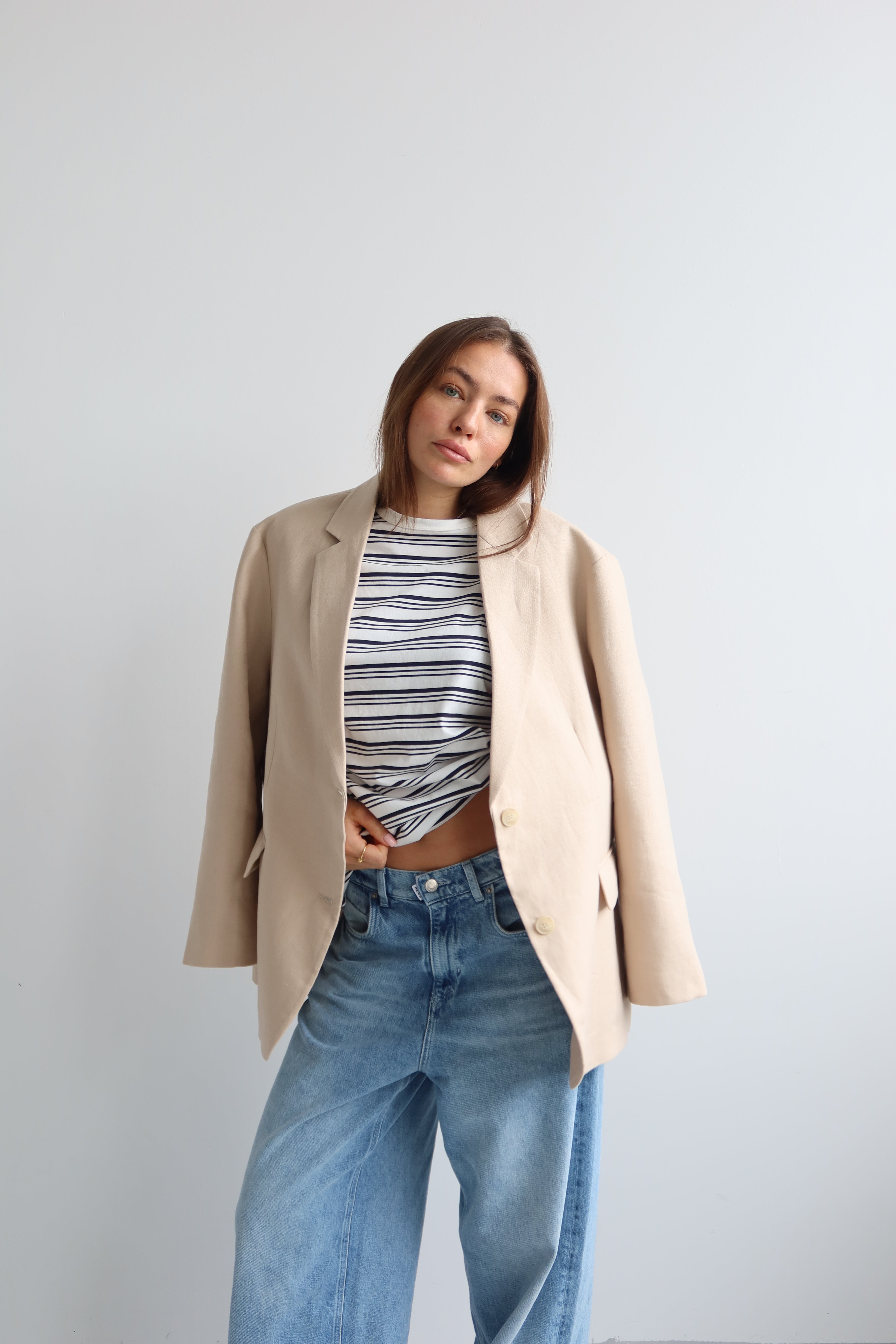 SOHO STUDIOS ANNI BLAZER beige
