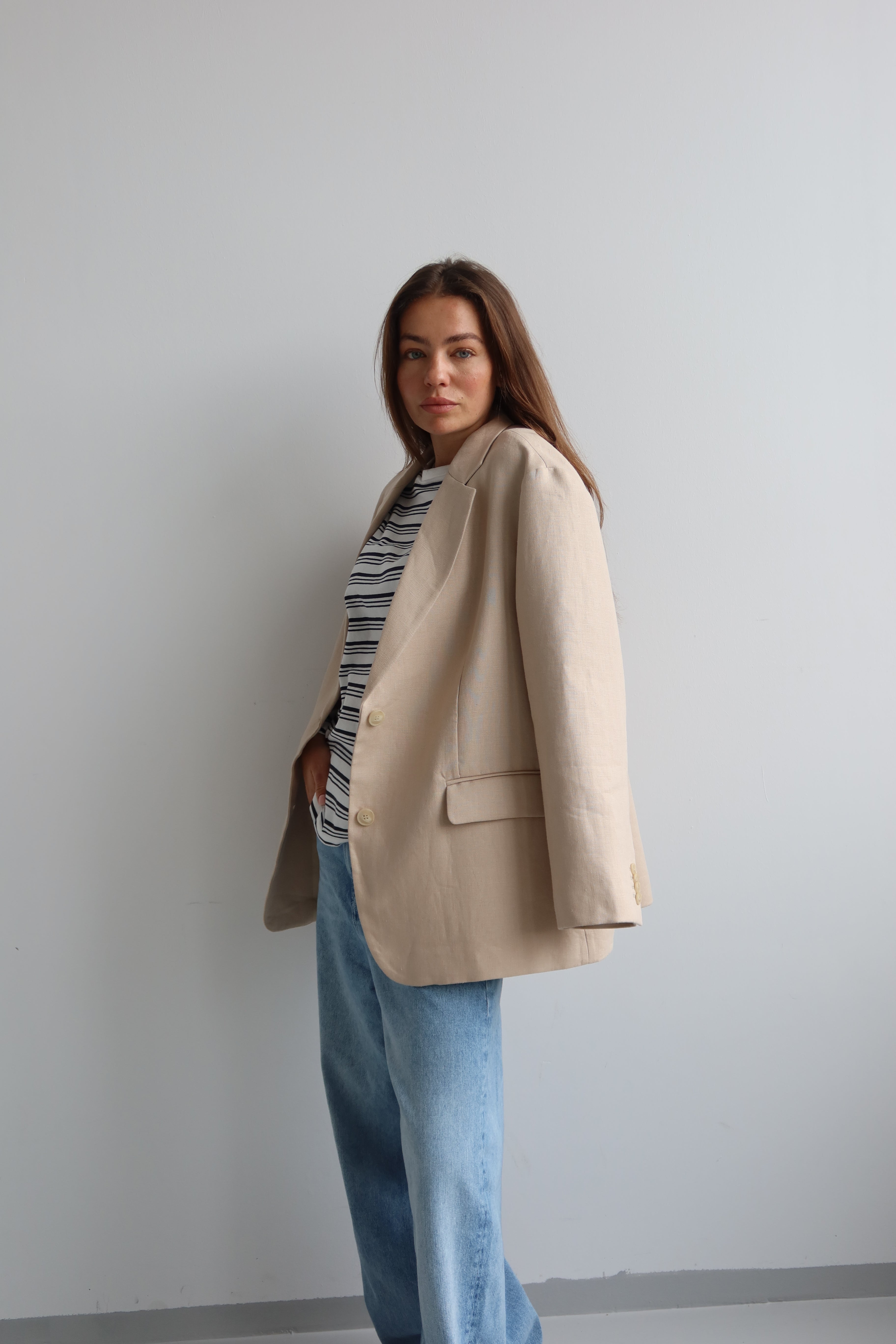 SOHO STUDIOS ANNI BLAZER beige