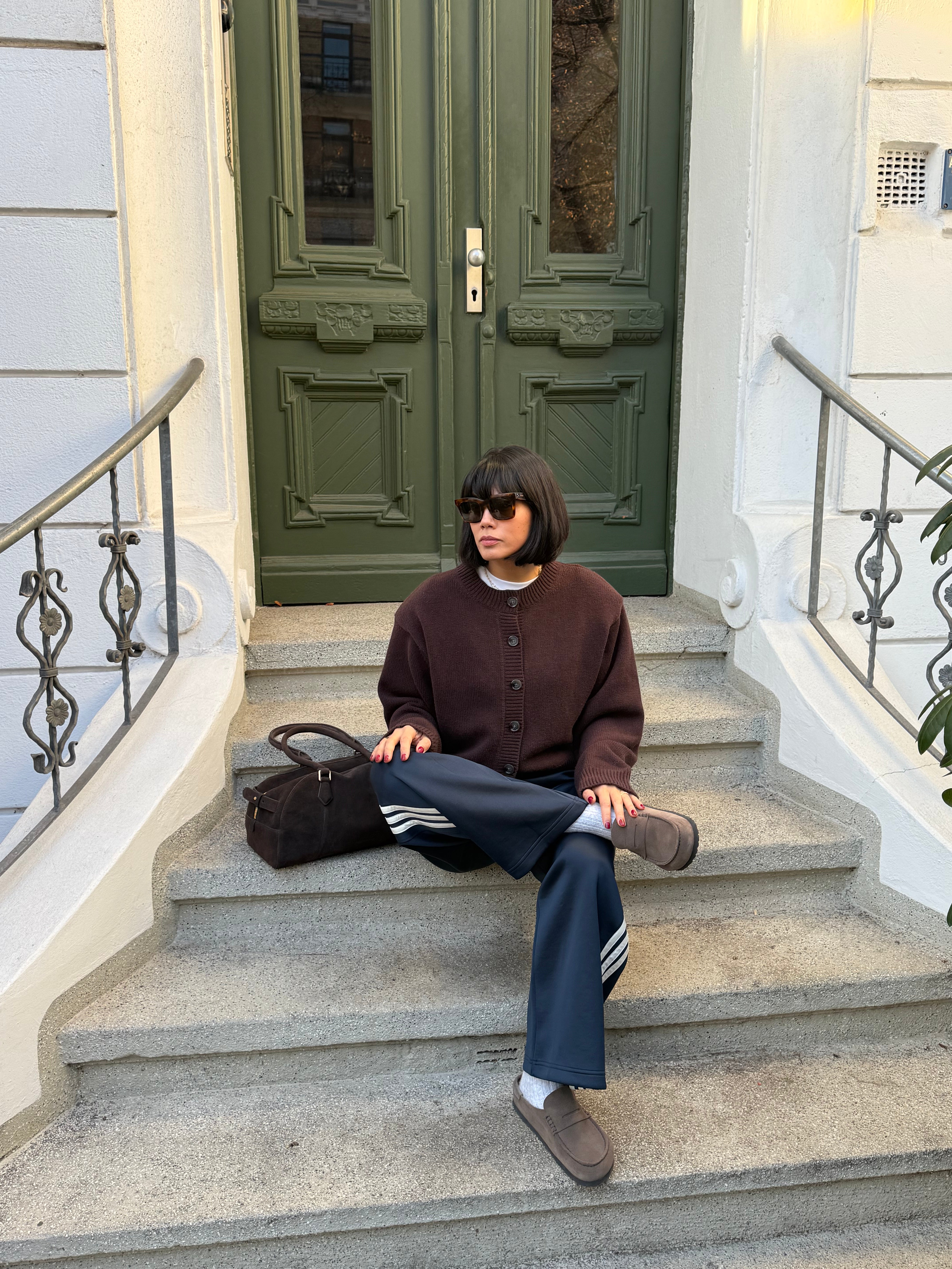 KATE CARDIGAN aubergine