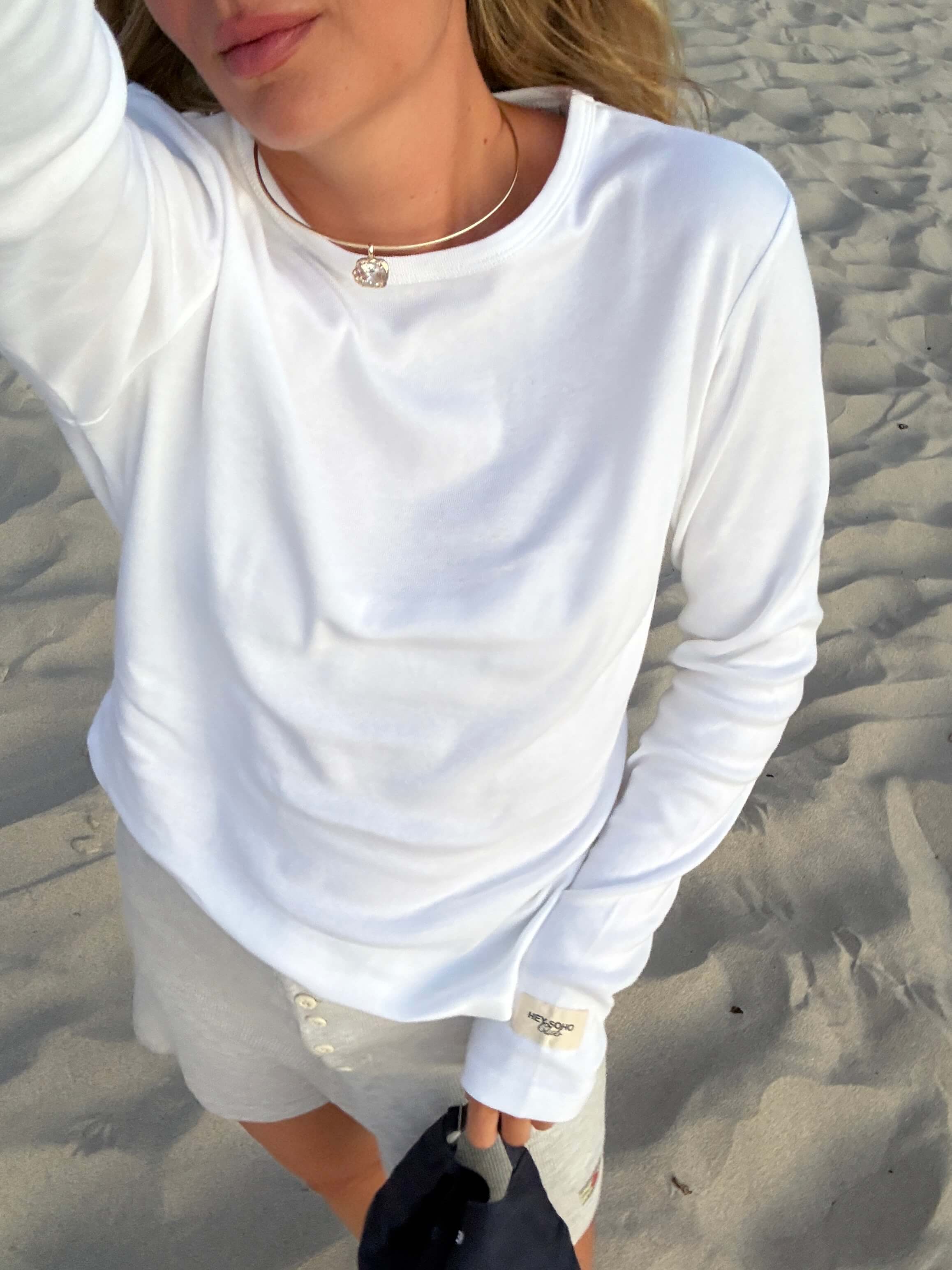 HEY SOHO RIB LONGSLEEVE offwhite