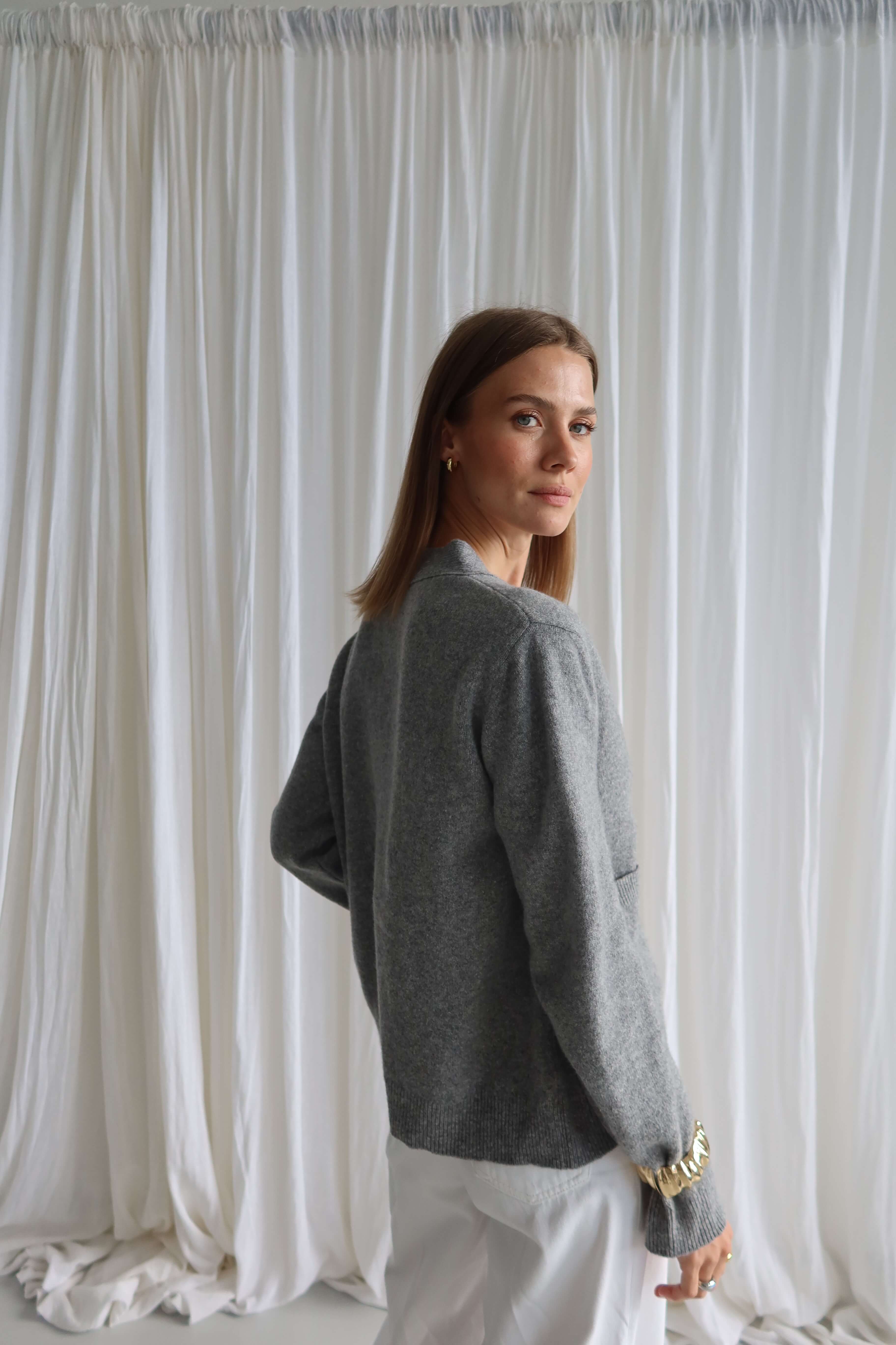 SOHO STUDIOS NORA CARDIGAN grey melange