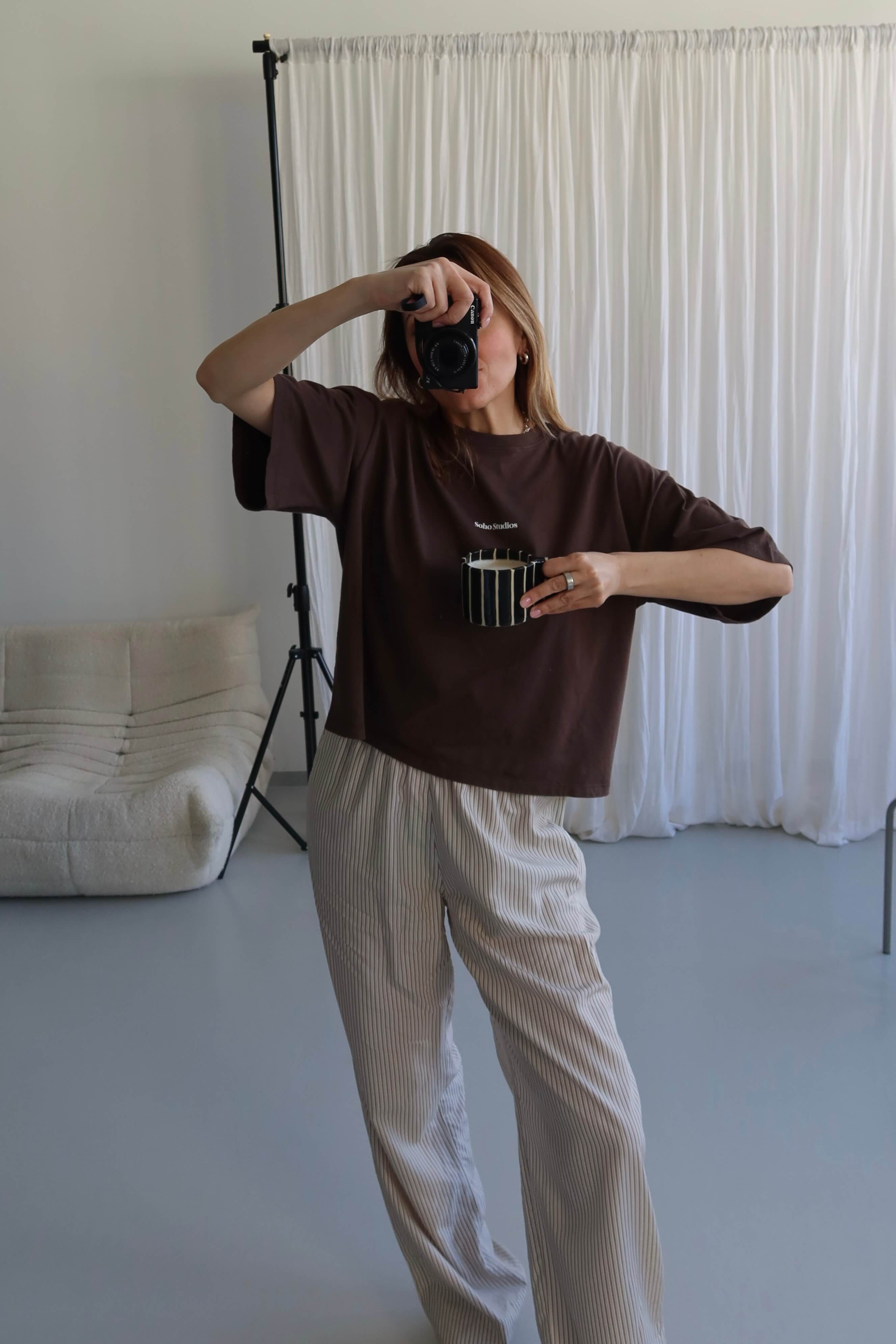 SOHO STUDIOS LUCY T-SHIRT CHOCOLATE