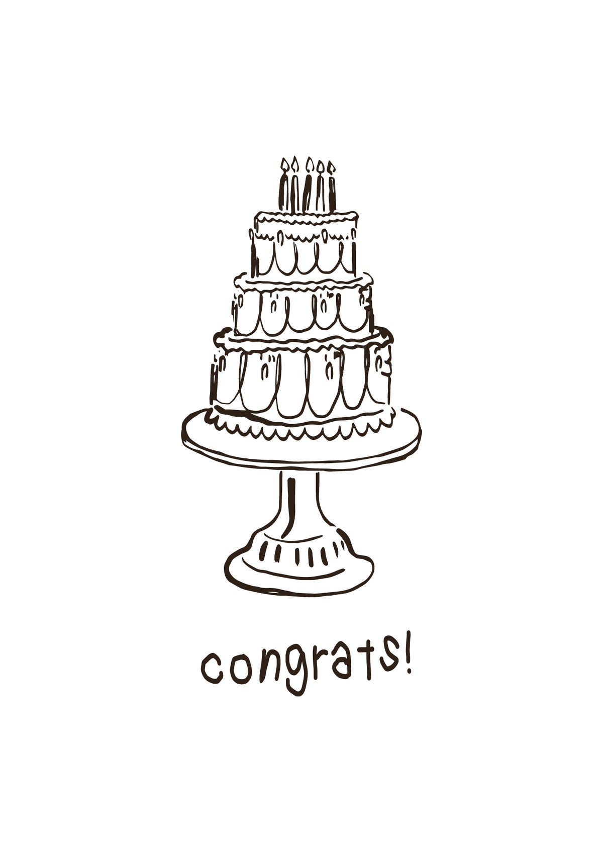 HEY SOHO POSTKARTE "Congrats"