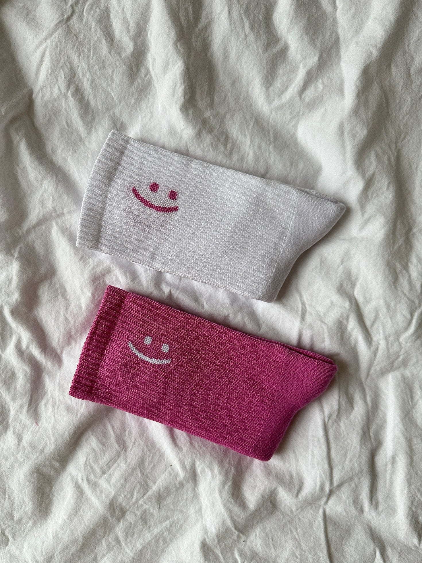SMILEY Socken Doppelpack pink - heysoho