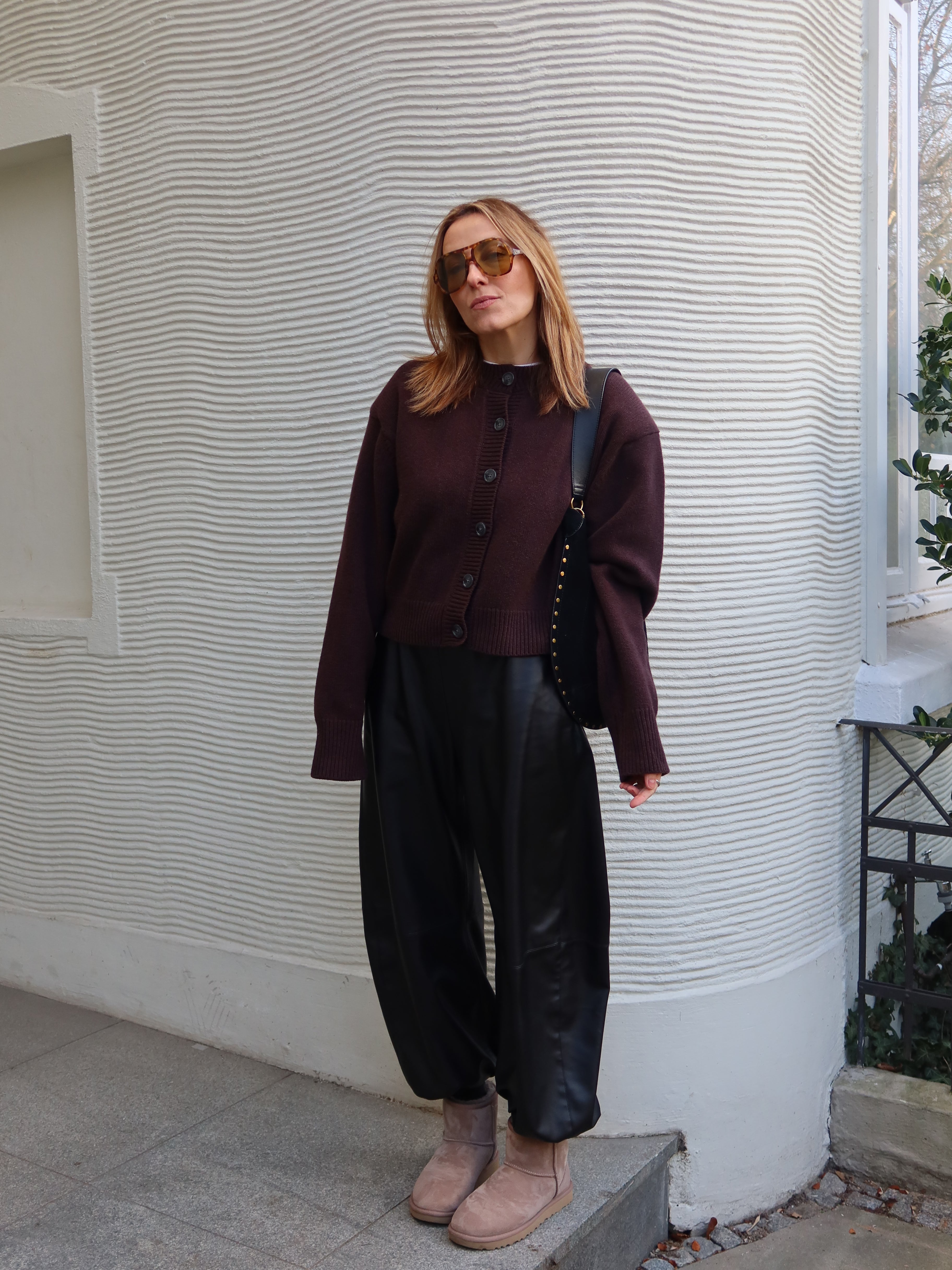 KATE CARDIGAN aubergine