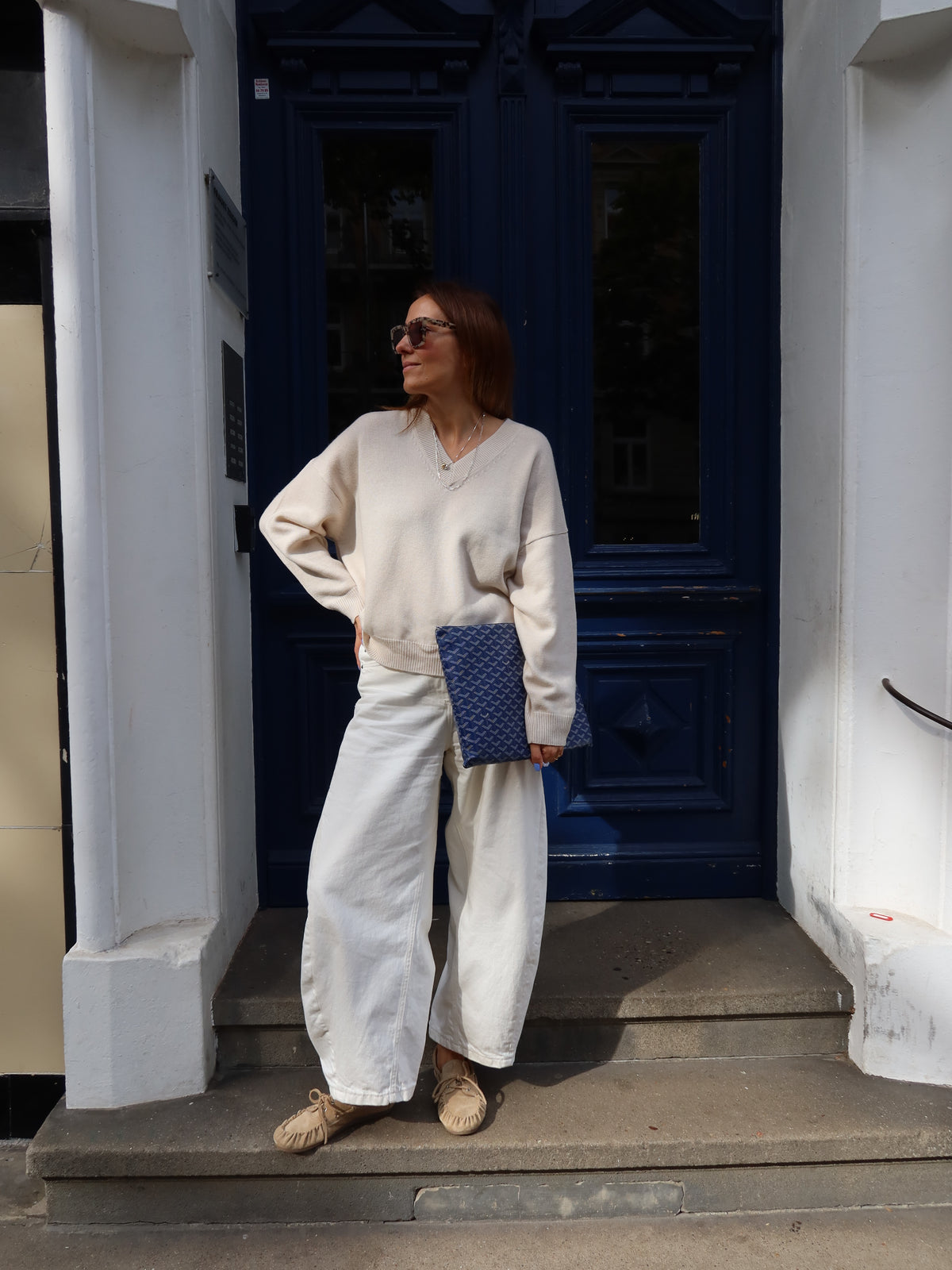 FENJA V-NECK CREME