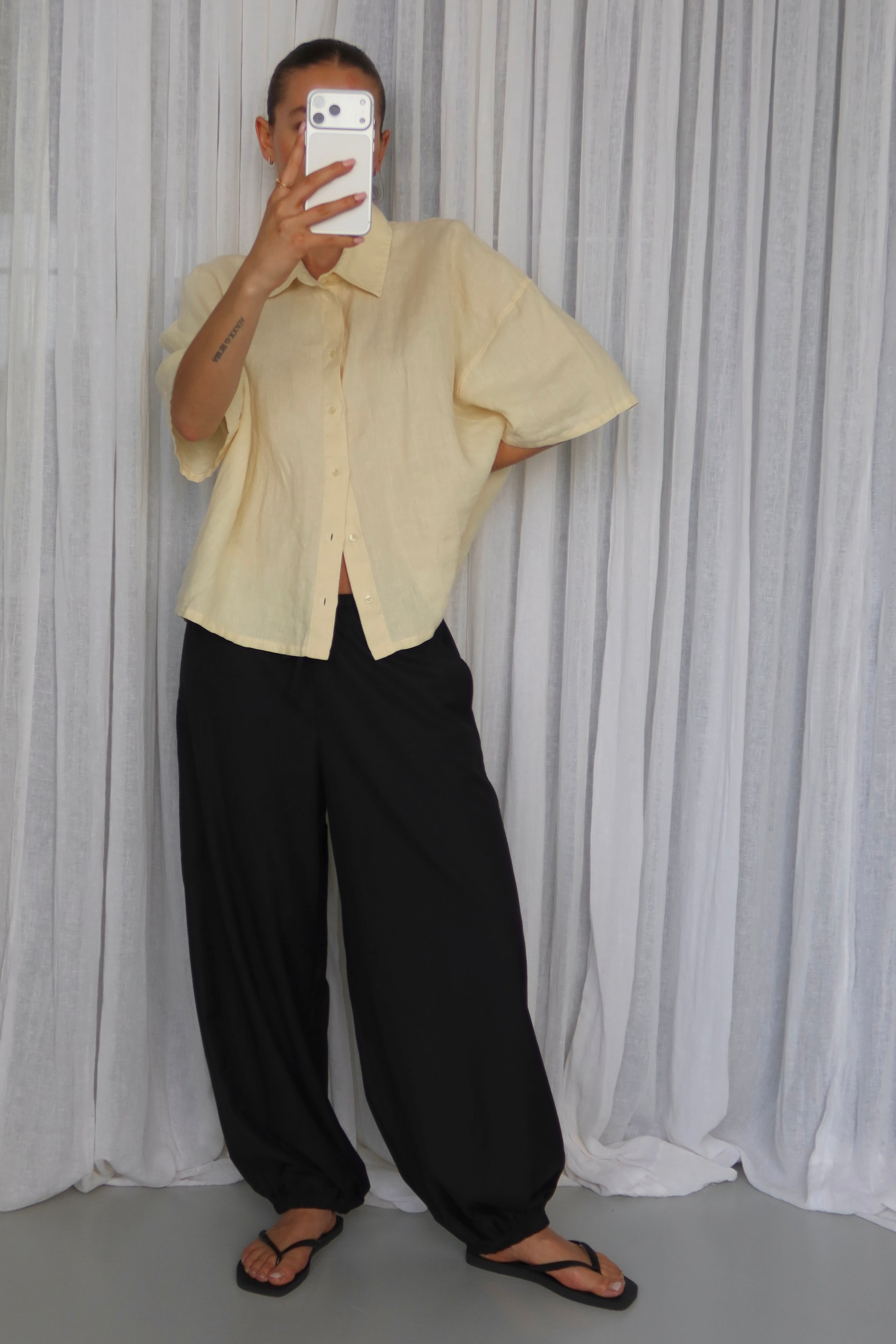 SOHO STUDIOS AYDA BARREL PANTS black