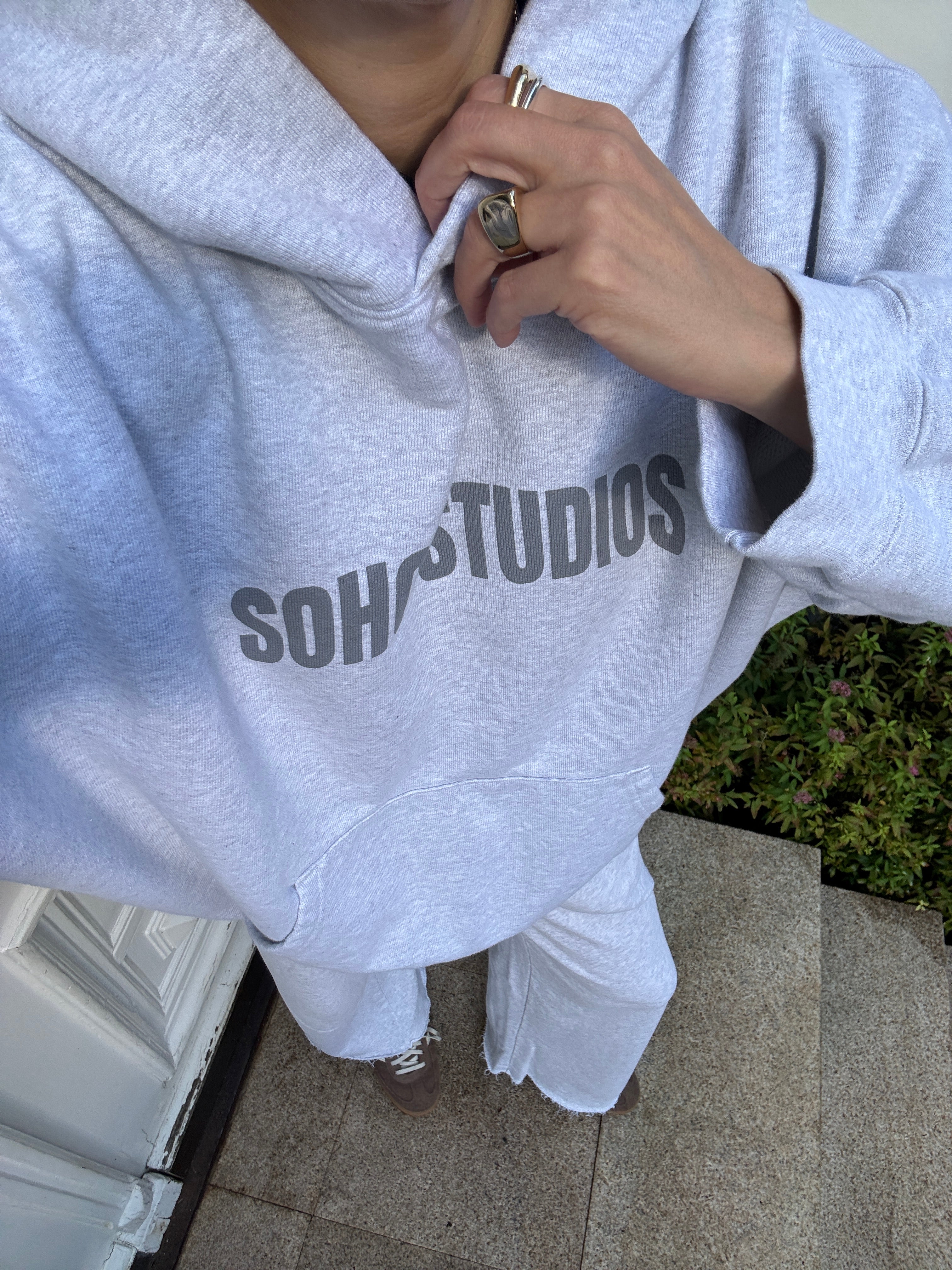 SOHO STUDIOS EDDA Hoodie light grey melange