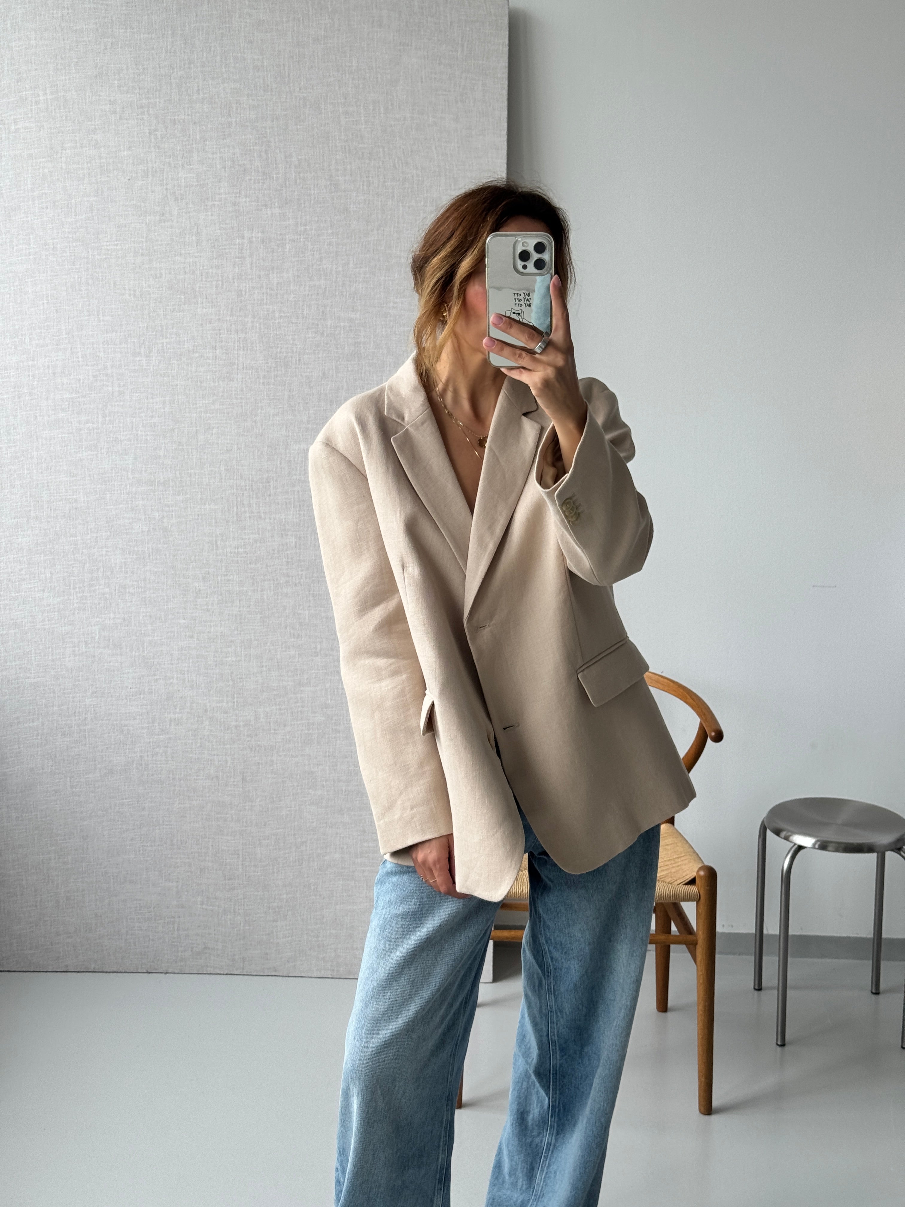 SOHO STUDIOS ANNI BLAZER beige