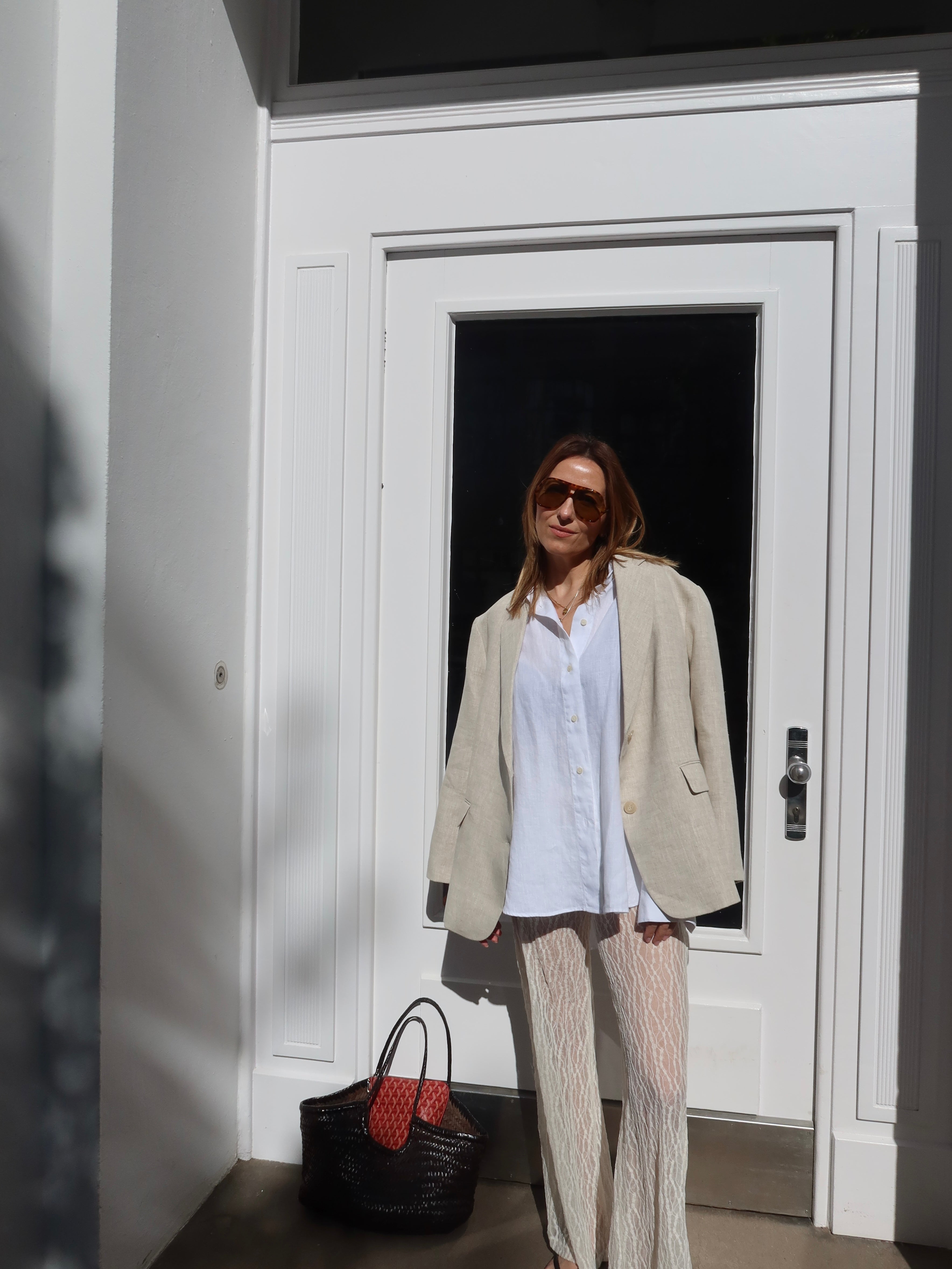 SOHO STUDIOS ANNI BLAZER sand