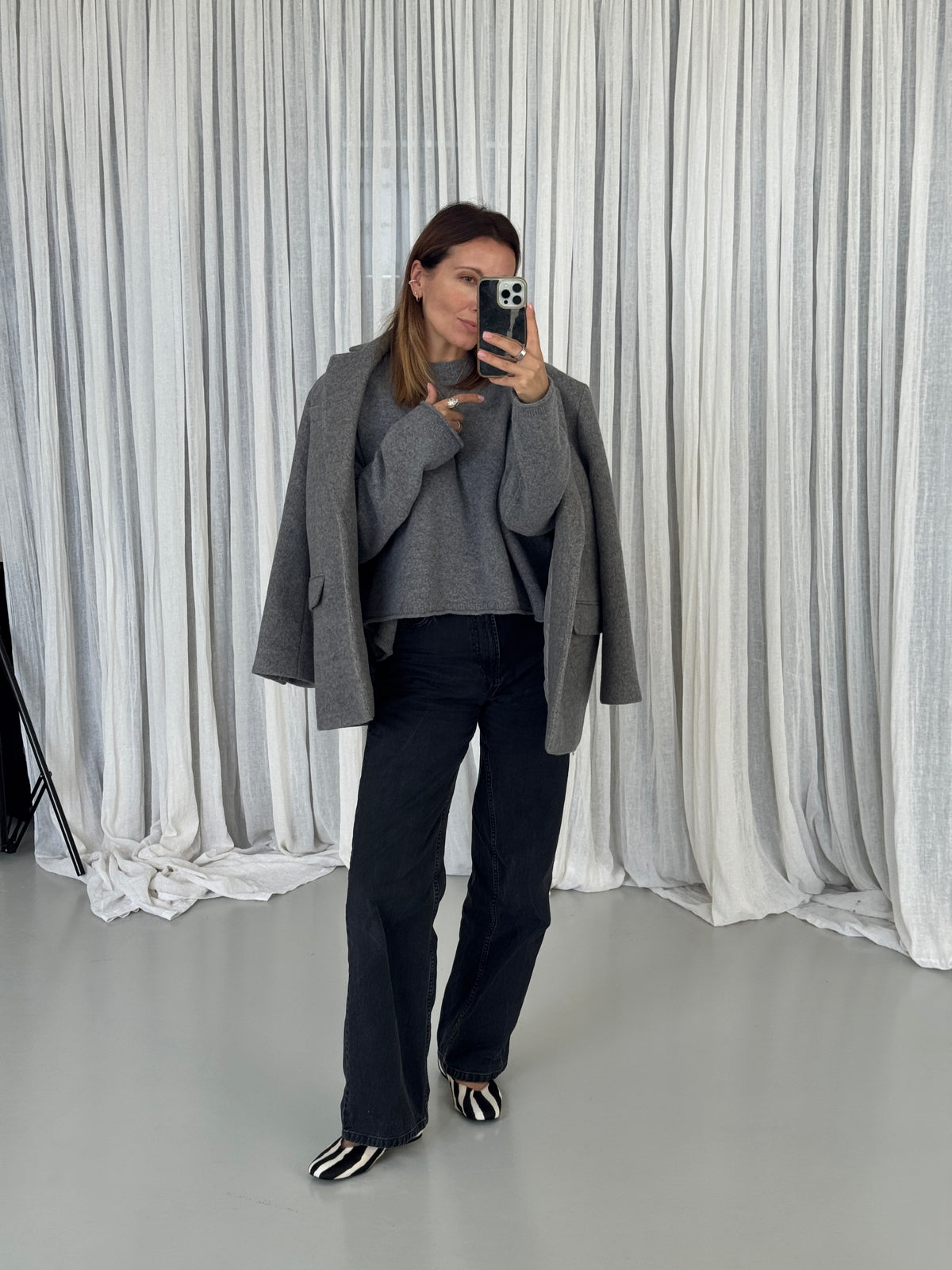 GABRIELA BLAZER grey melange