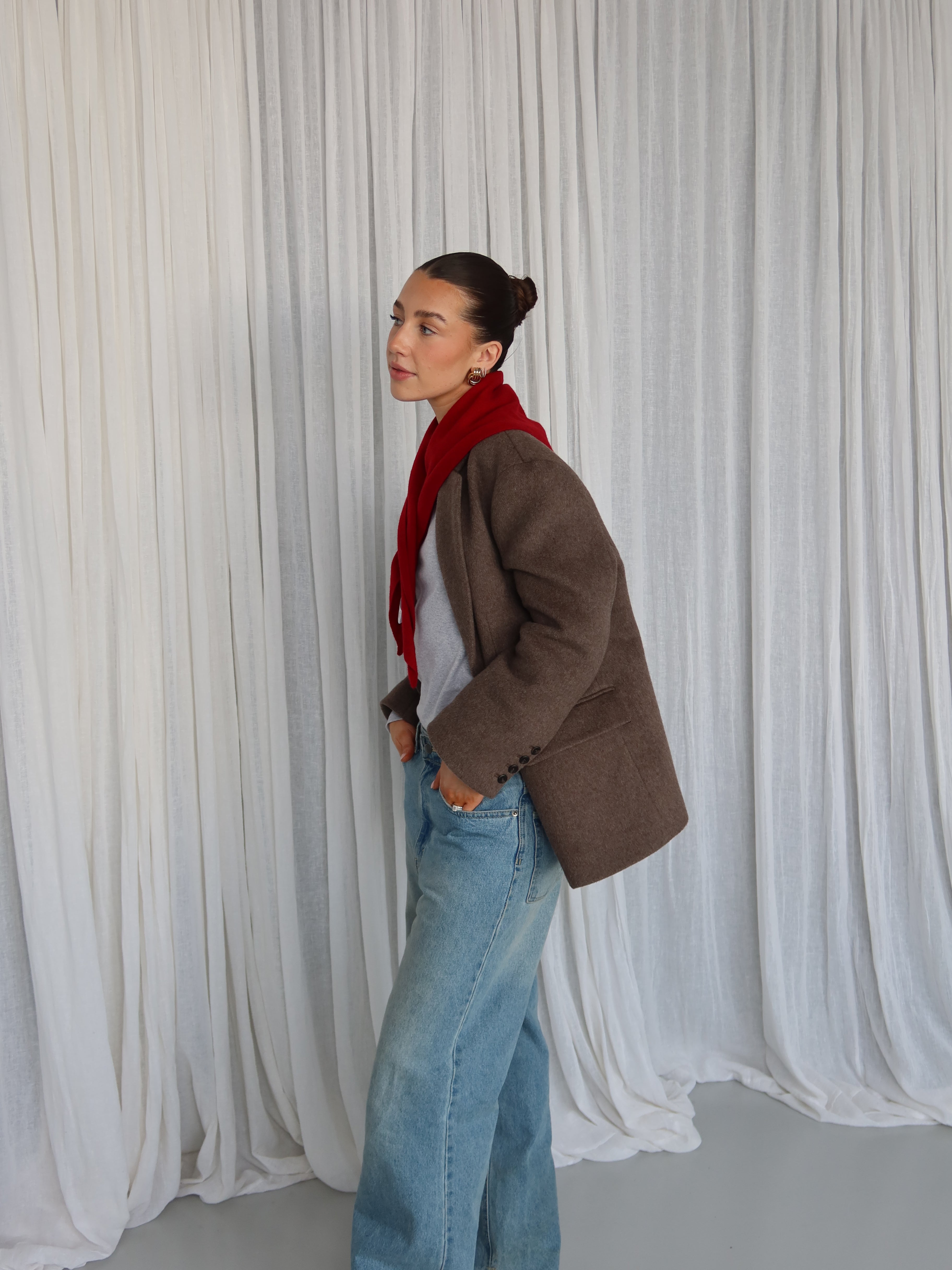 LOUISA CASHMERE SCARF red