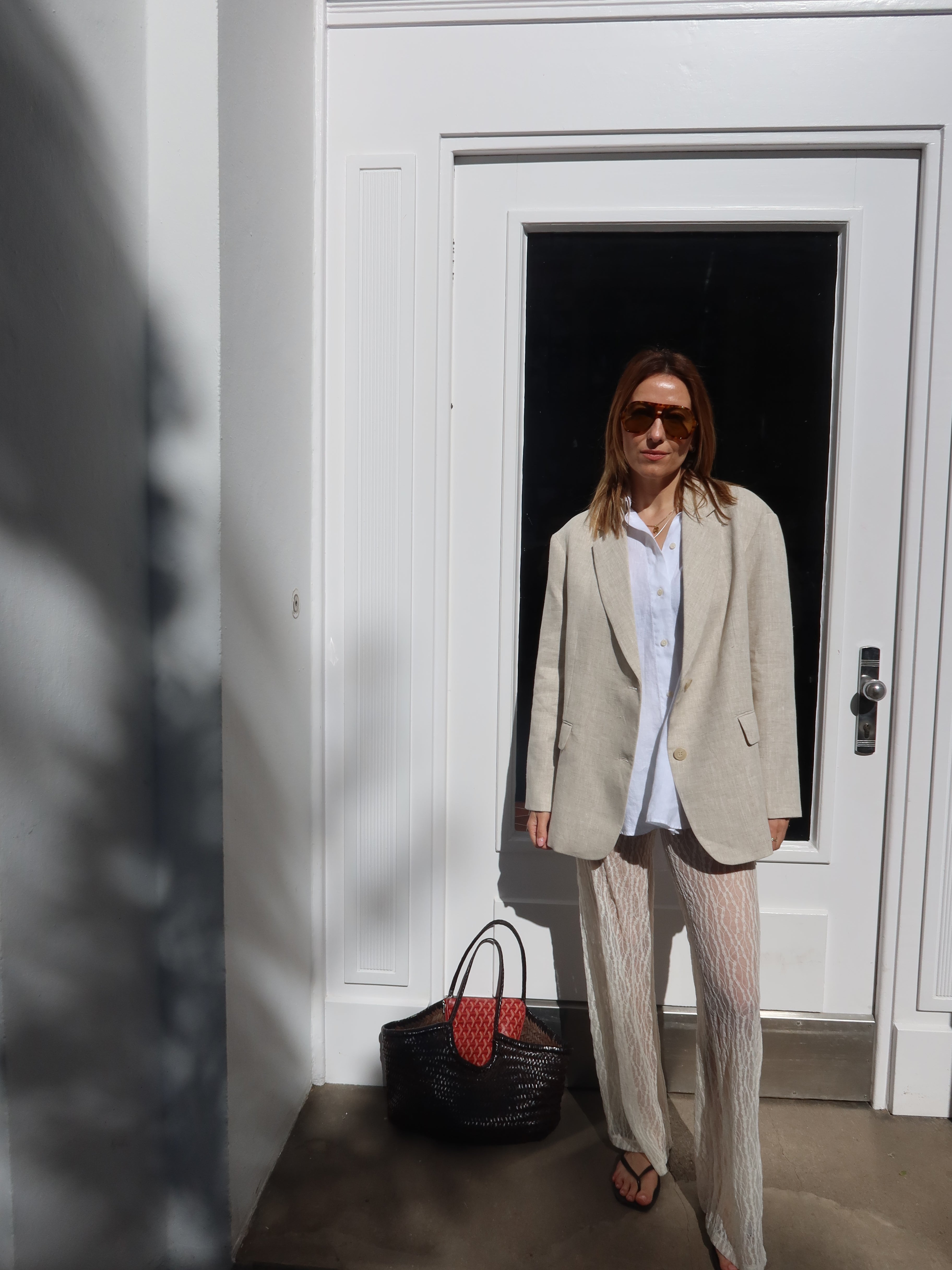 SOHO STUDIOS ANNI BLAZER sand