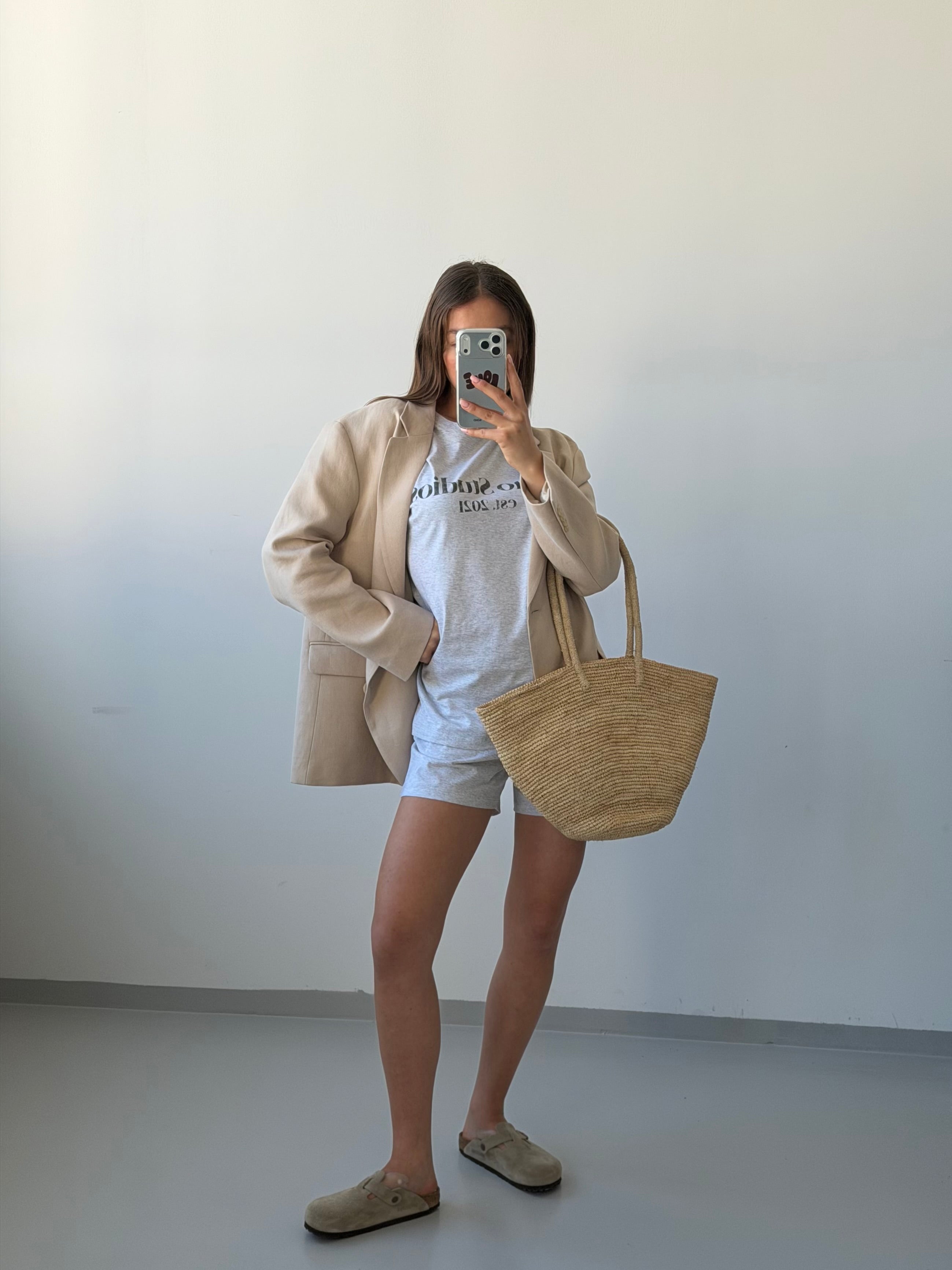 SOHO STUDIOS LIGHT JERSEY SHORTS light grey melange
