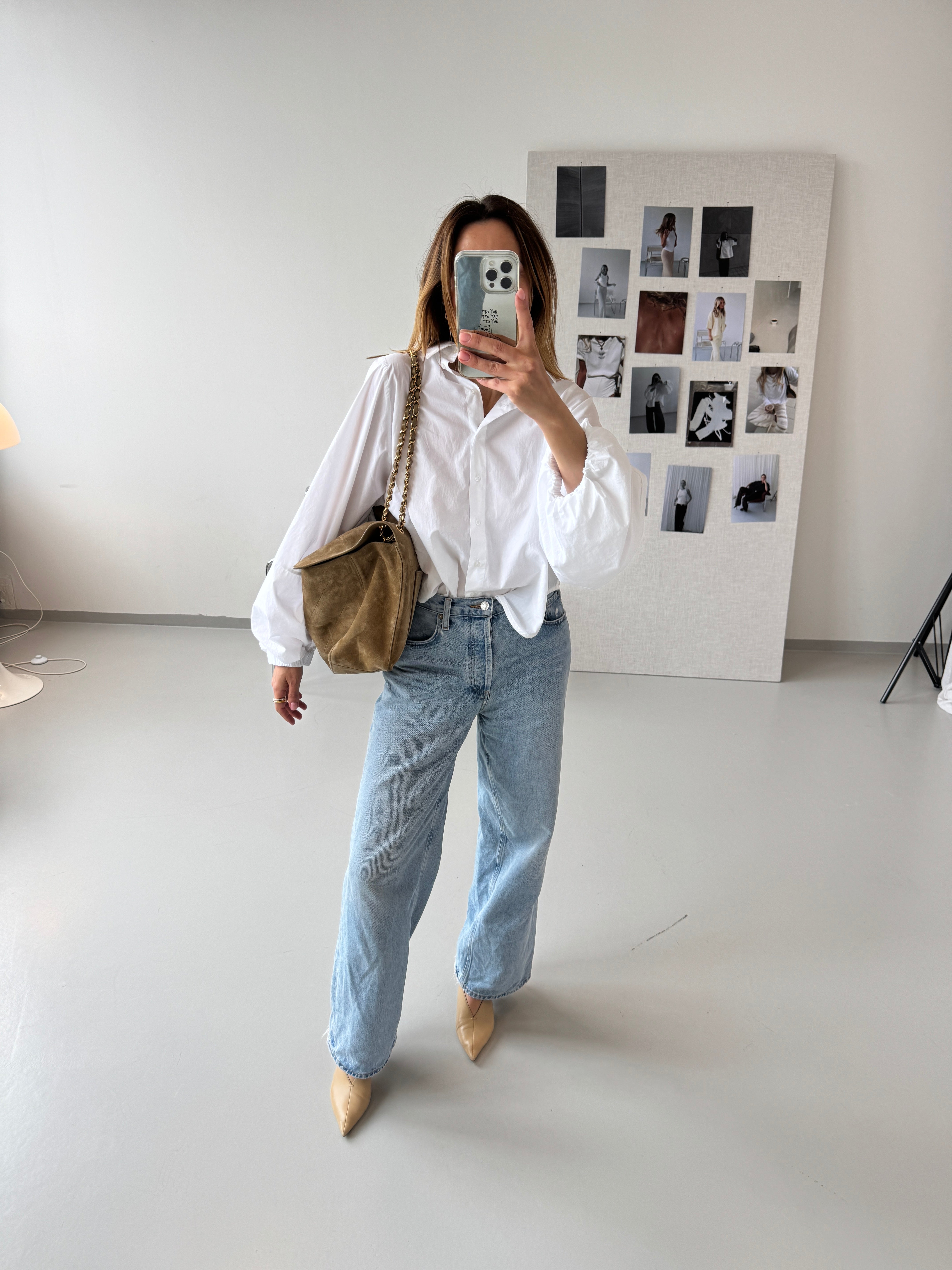 SOHO STUDIOS NOEMI VOLUME BLOUSE white