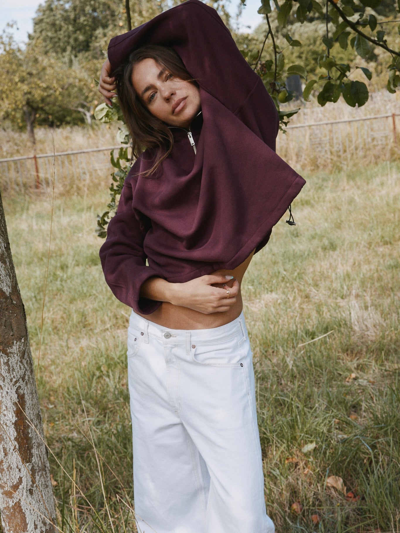 HEY SOHO TECHNO SWEATSHIRT PLUM