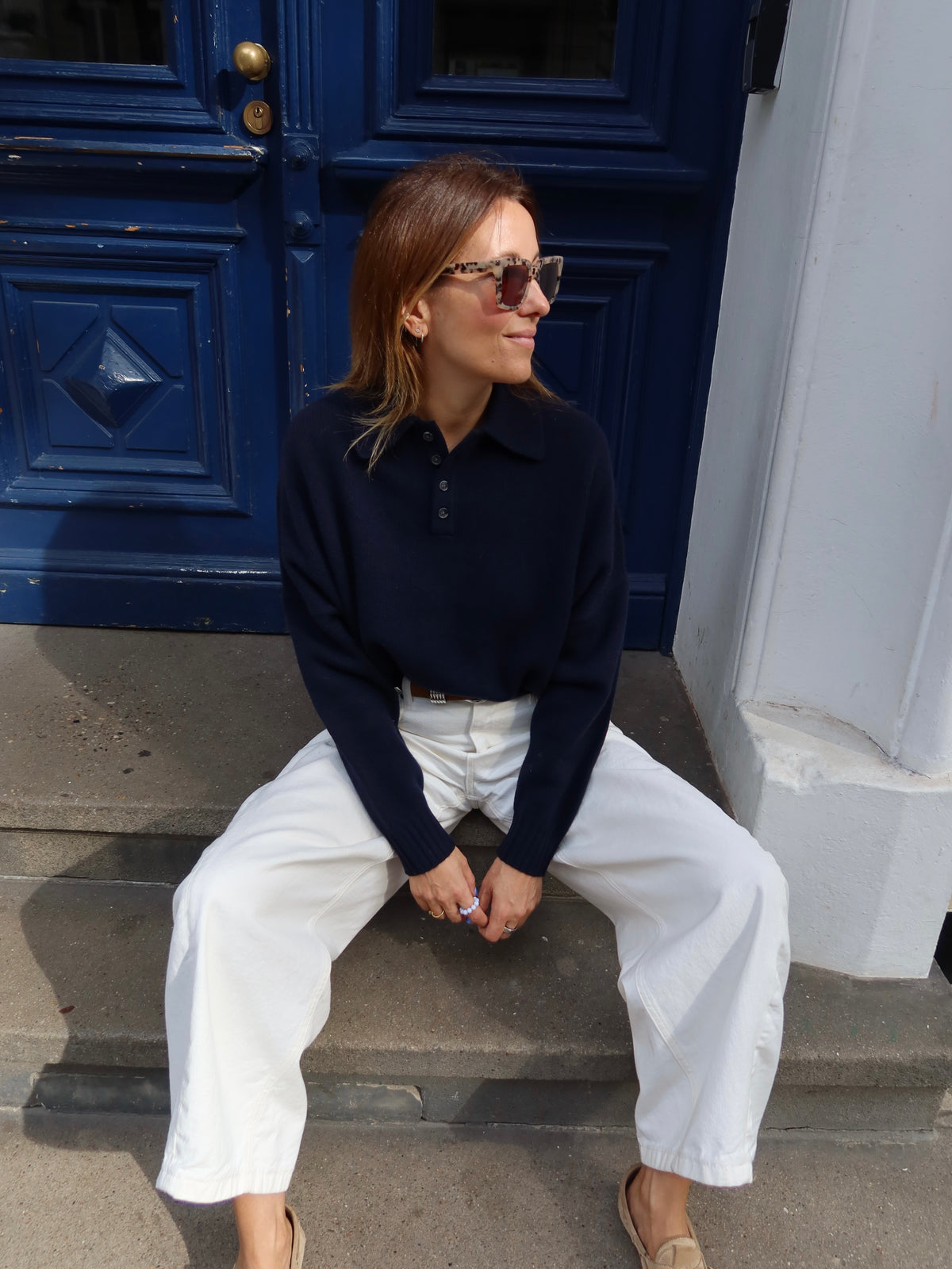 TAMY POLO SWEATSHIRT NAVY