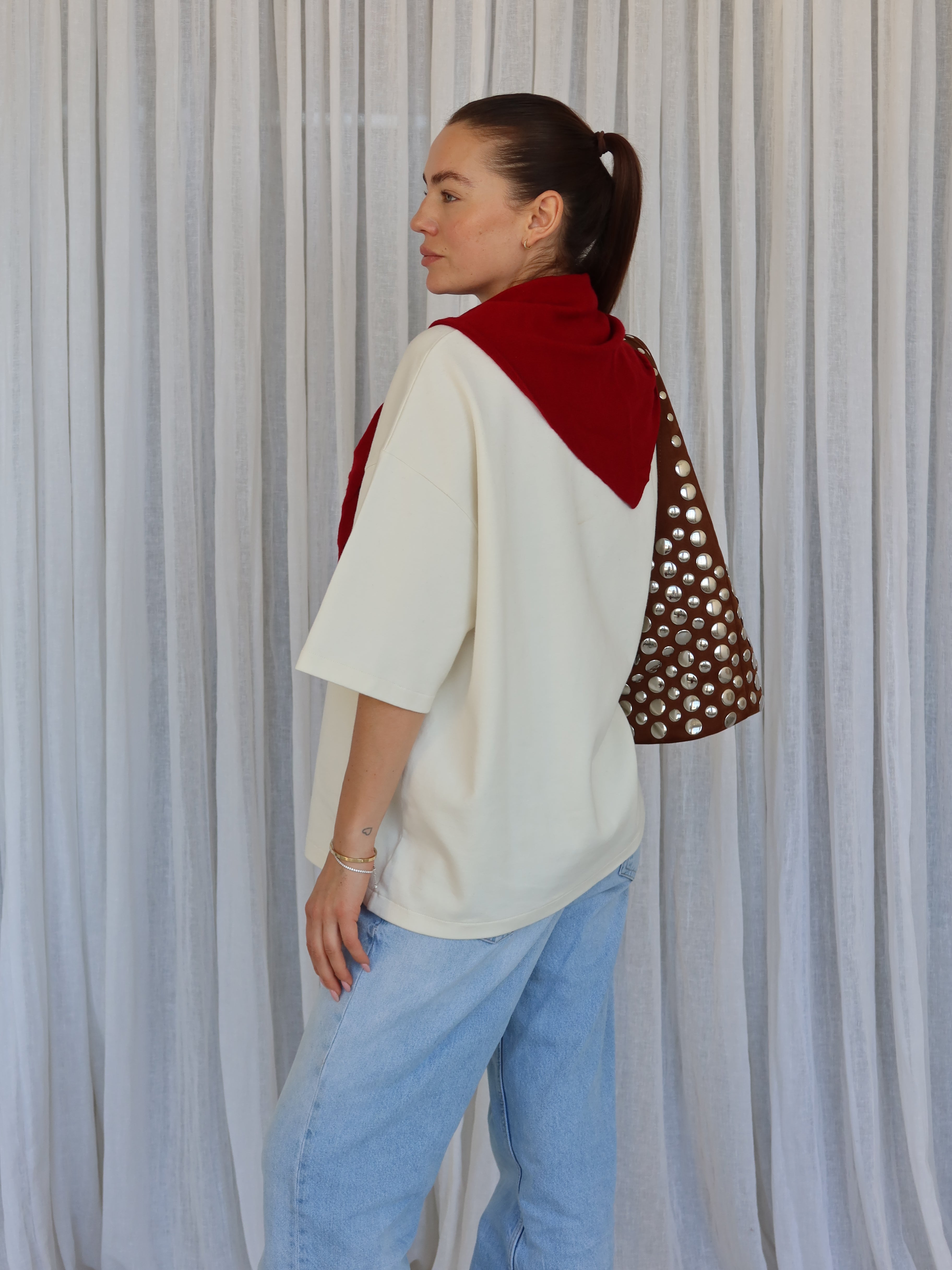 LOUISA CASHMERE SCARF red