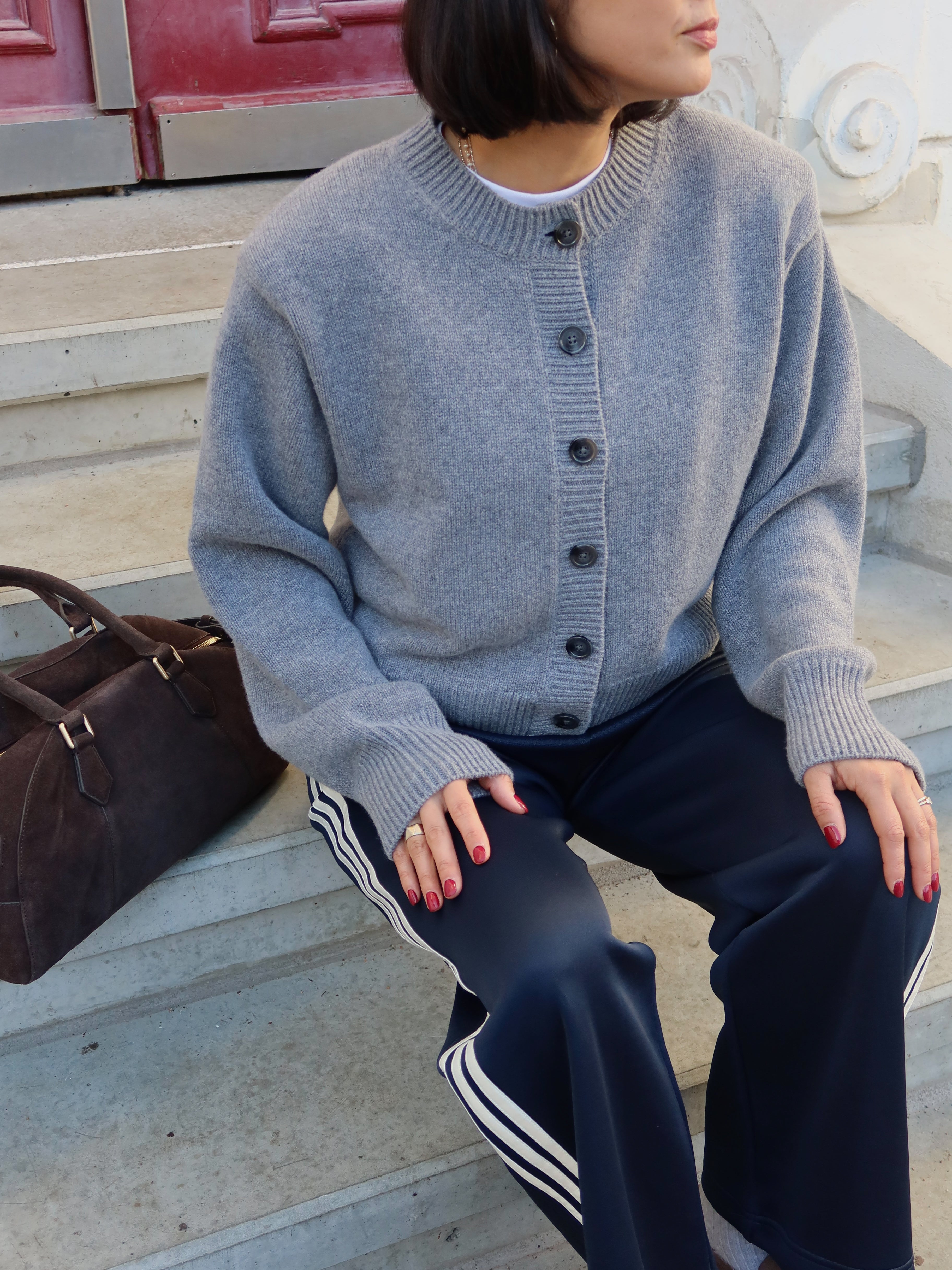 KATE CARDIGAN grey melange