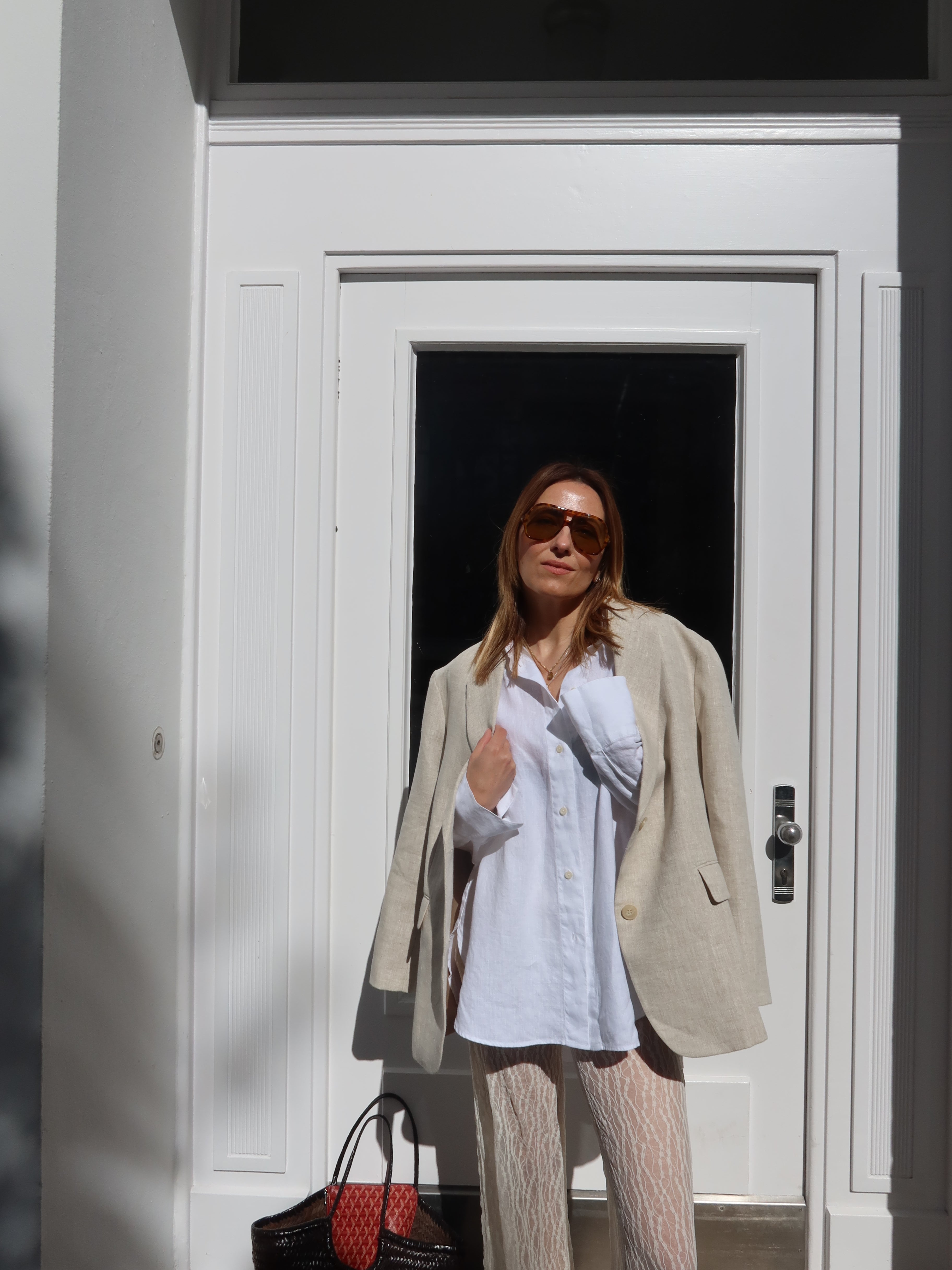 SOHO STUDIOS ANNI BLAZER sand