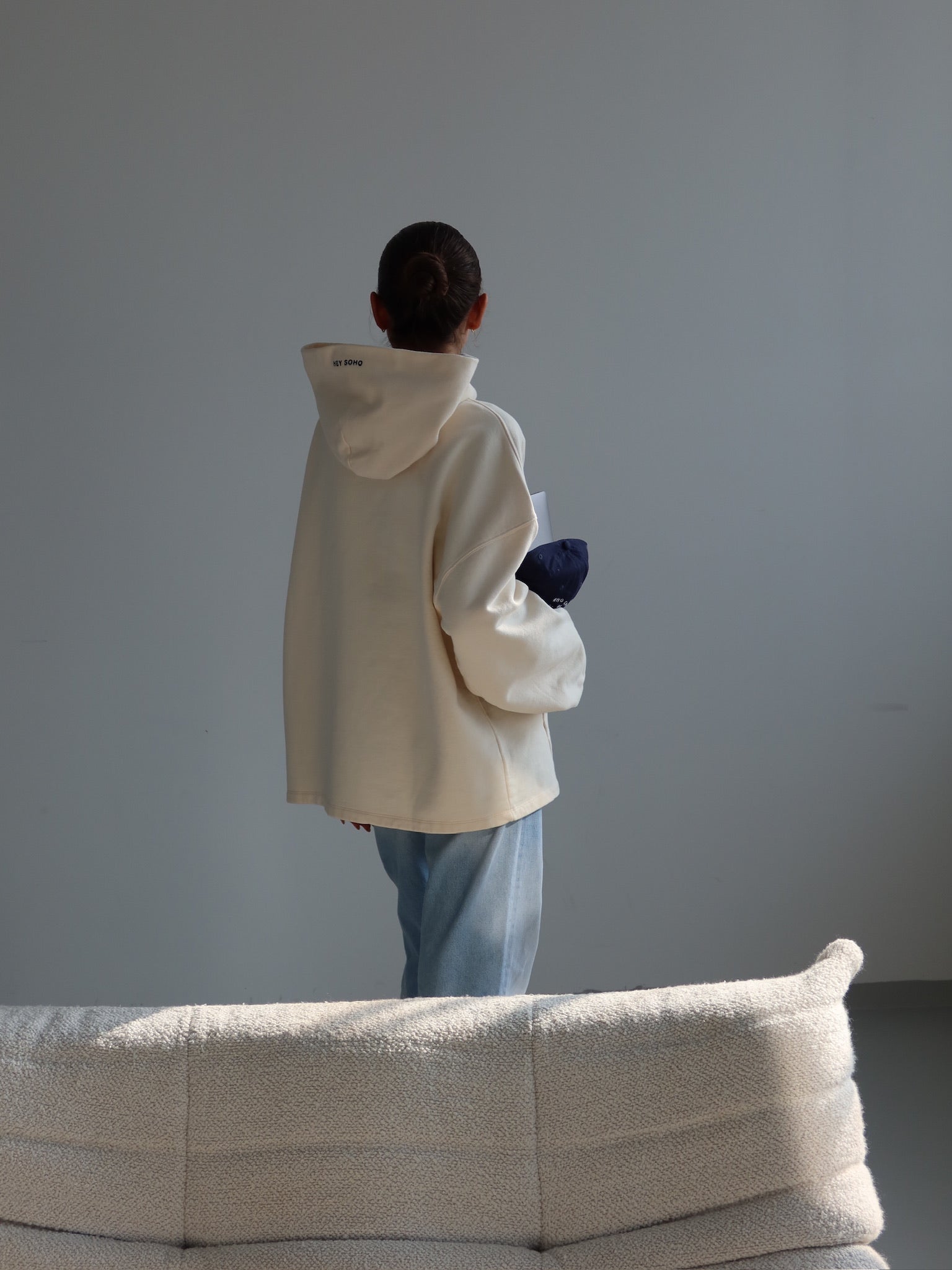 LOVE YOURSELF HOODIE creme