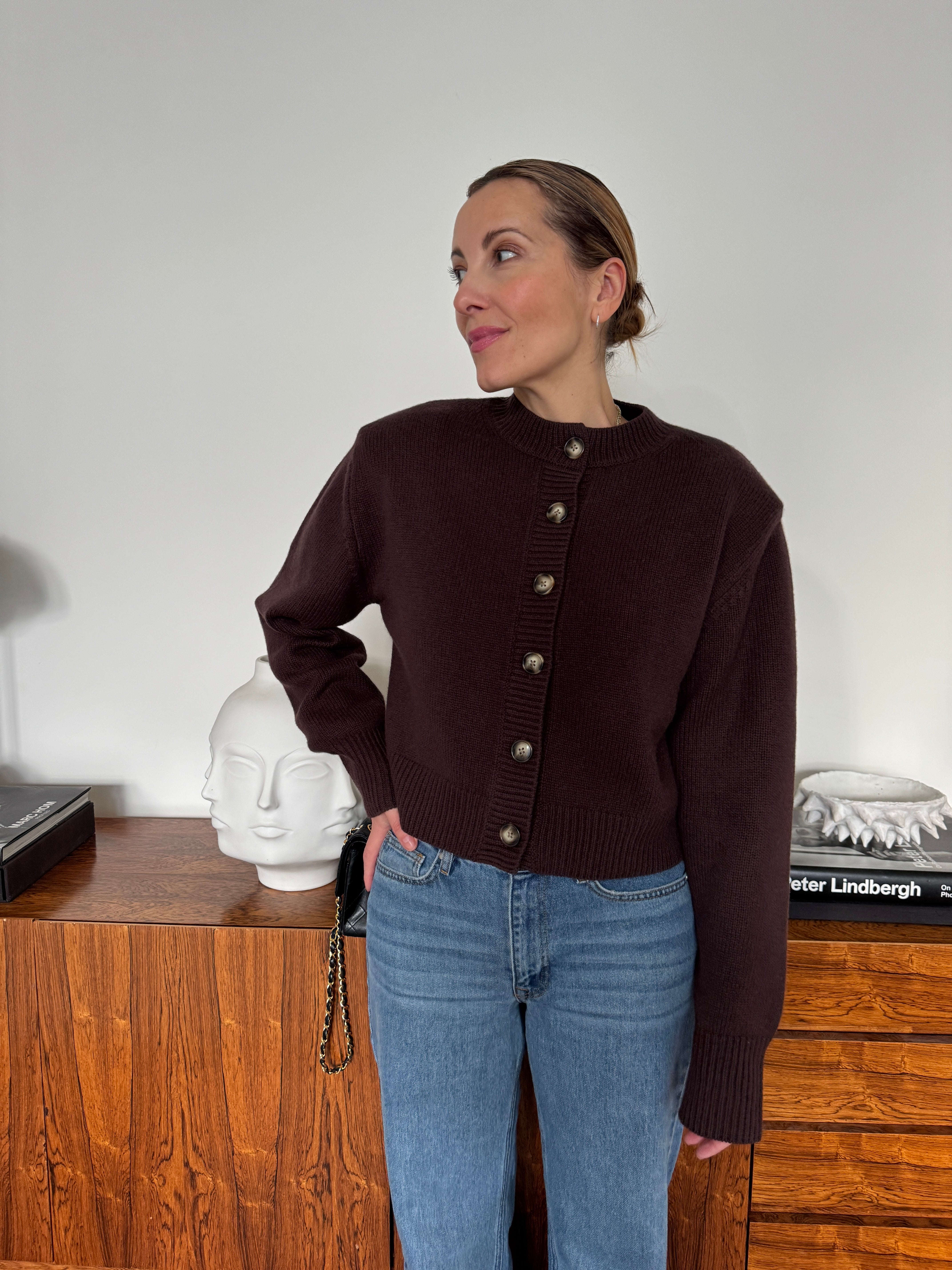 KATE CARDIGAN aubergine