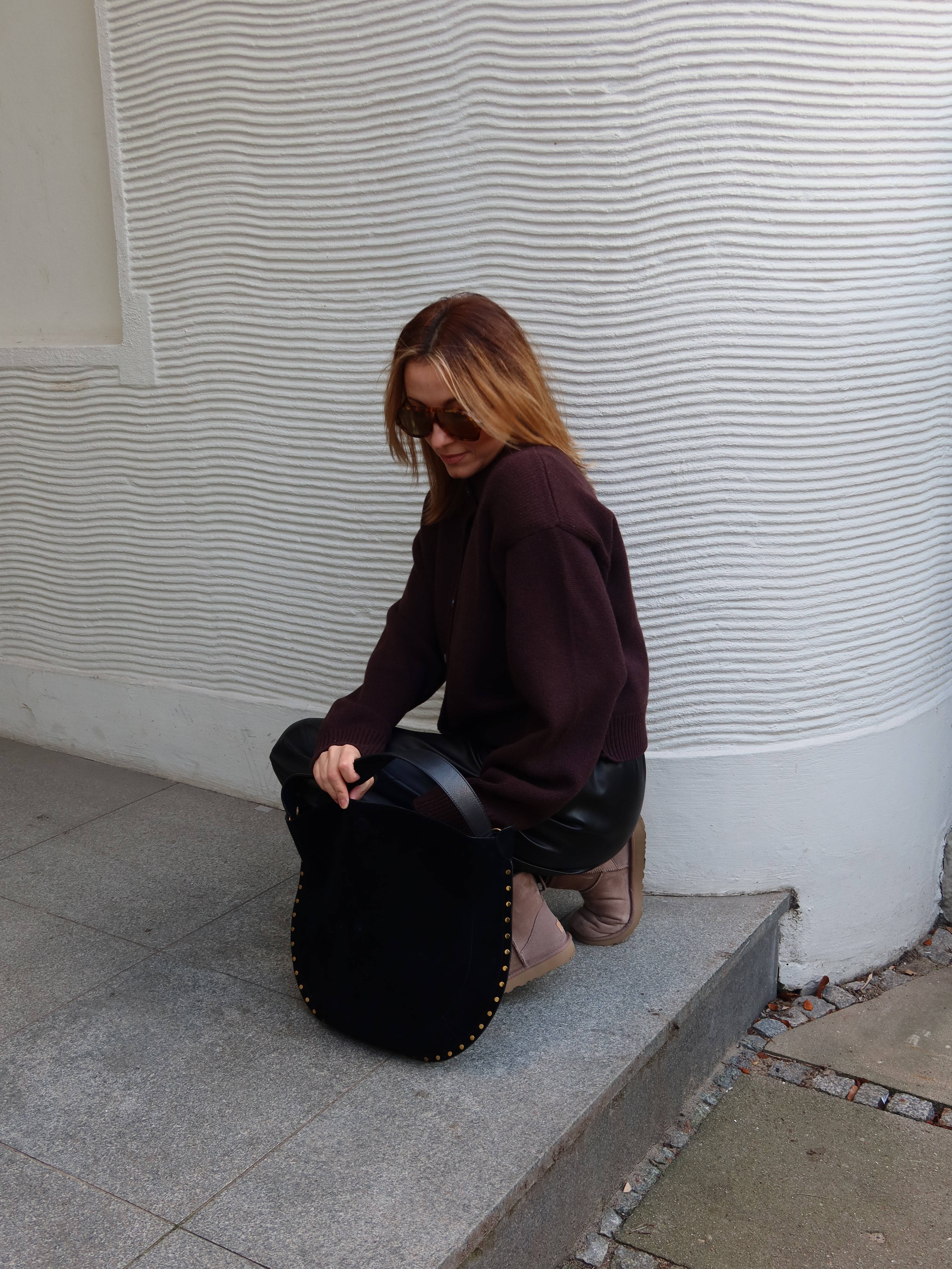 KATE CARDIGAN aubergine